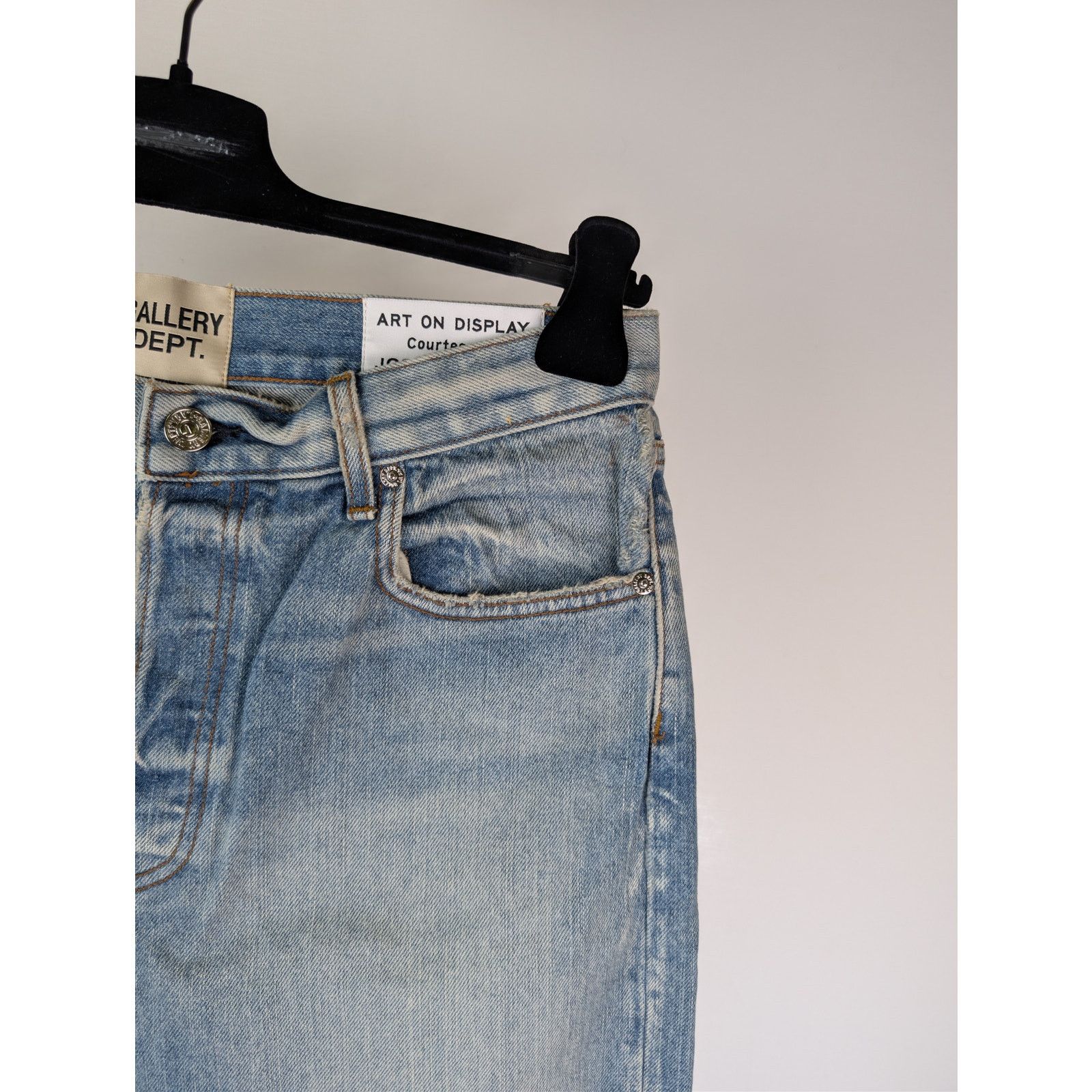 Gallery Dept. o1rshd1 Size: 32W x 32L / Levi's 501 Distressed Denim Jeans Size US 32 / EU 48 - 5 Thumbnail