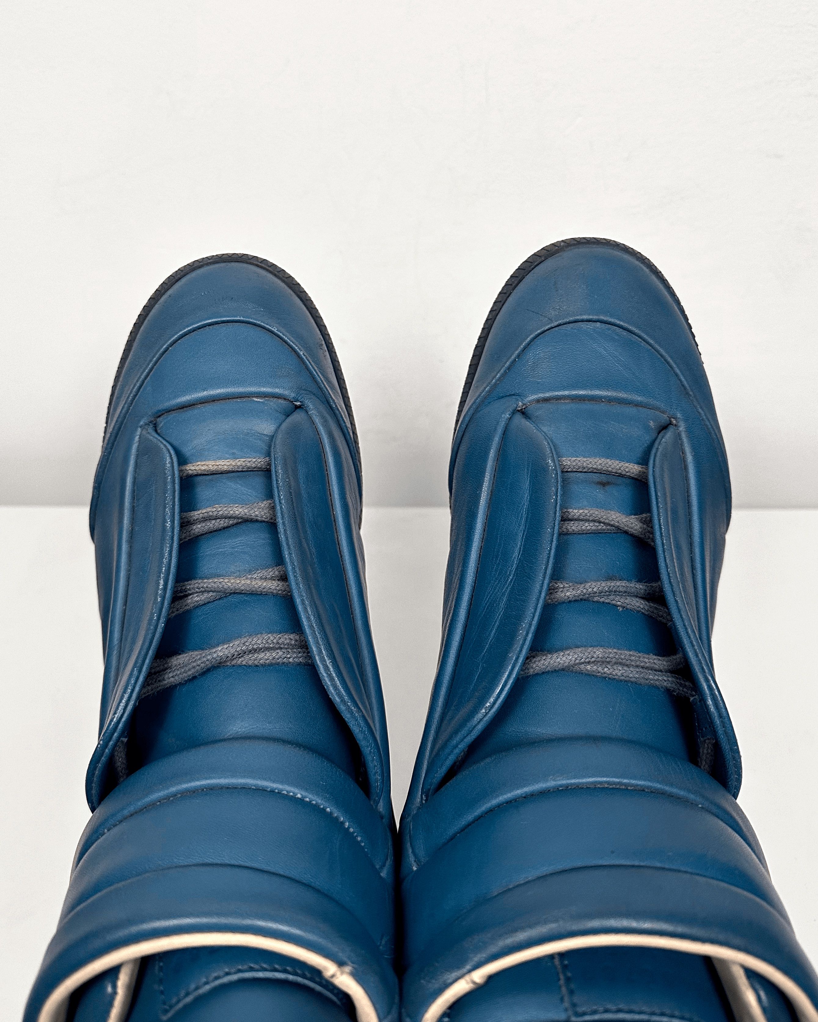 Maison Margiela Maison Margiela Future High Blue Sneakers Size US 7.5 / EU 40-41 - 5 Thumbnail
