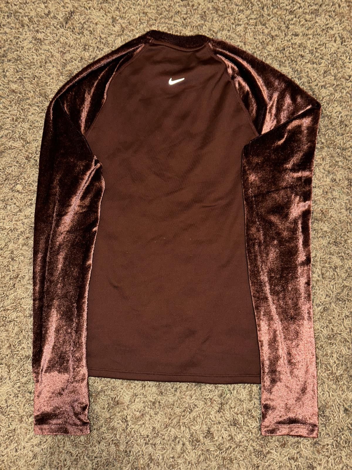 Nike Nike Women’s Air Midlayer Long Sleeve Brown Top Sample Size S / US 4 / IT 40 - 4 Thumbnail