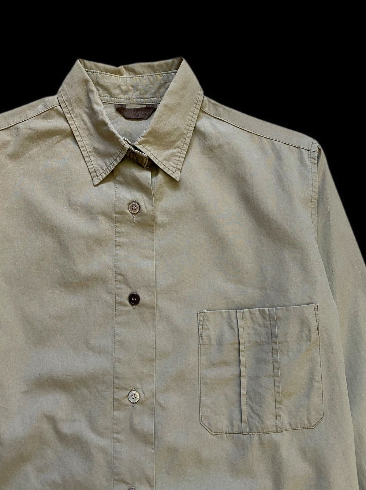 Y's Vintage Y’s Yohji Yamamoto Oversized Shirt - Sage Green Size US M / EU 48-50 / 2 - 2 Thumbnail
