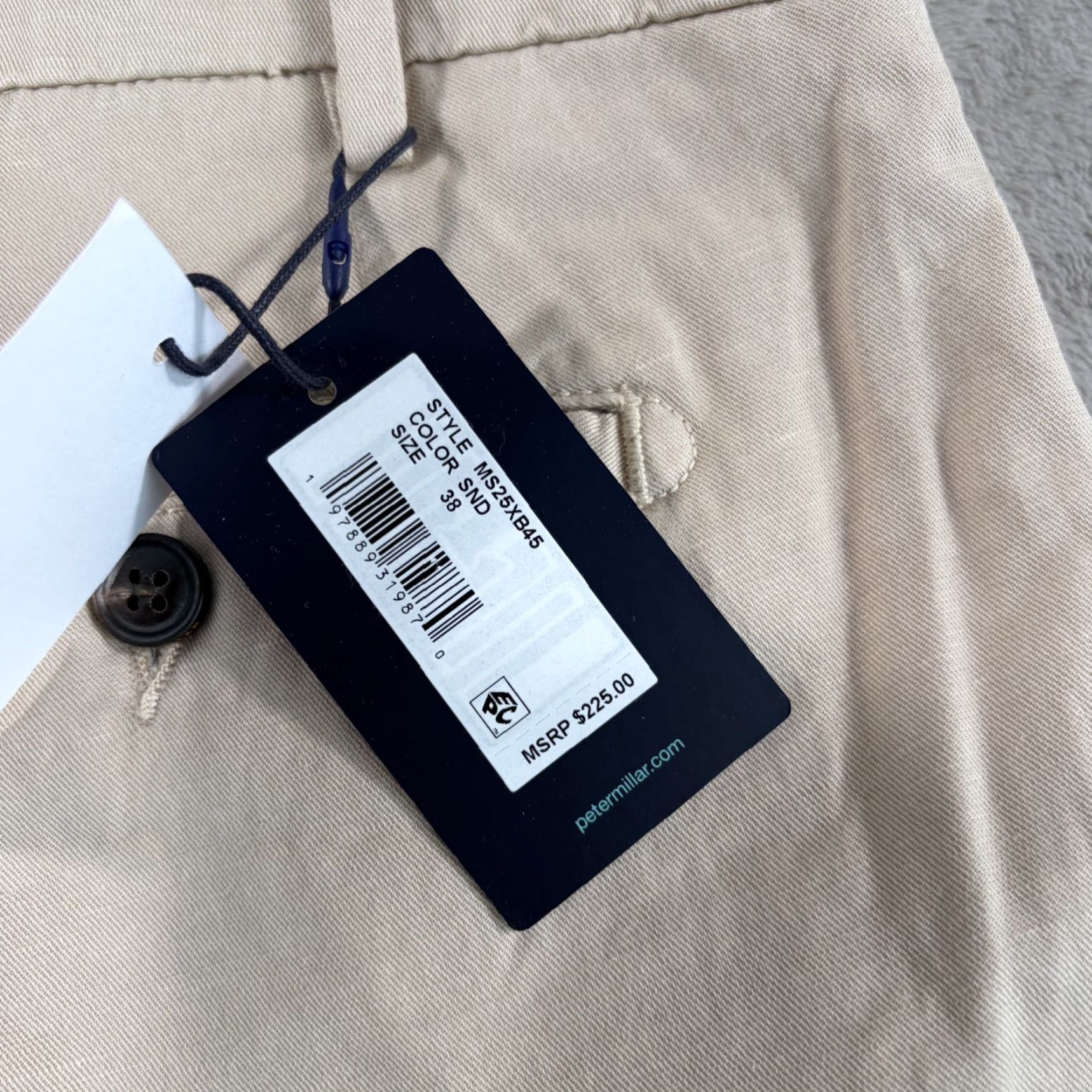 Peter Millar Peter Millar Crown Crafted Somerset Pants Sand 38x34 Linen Blend Golf NWT 25 Mens Regular Beige Shorts? Size US 38 / EU 54 - 5 Thumbnail