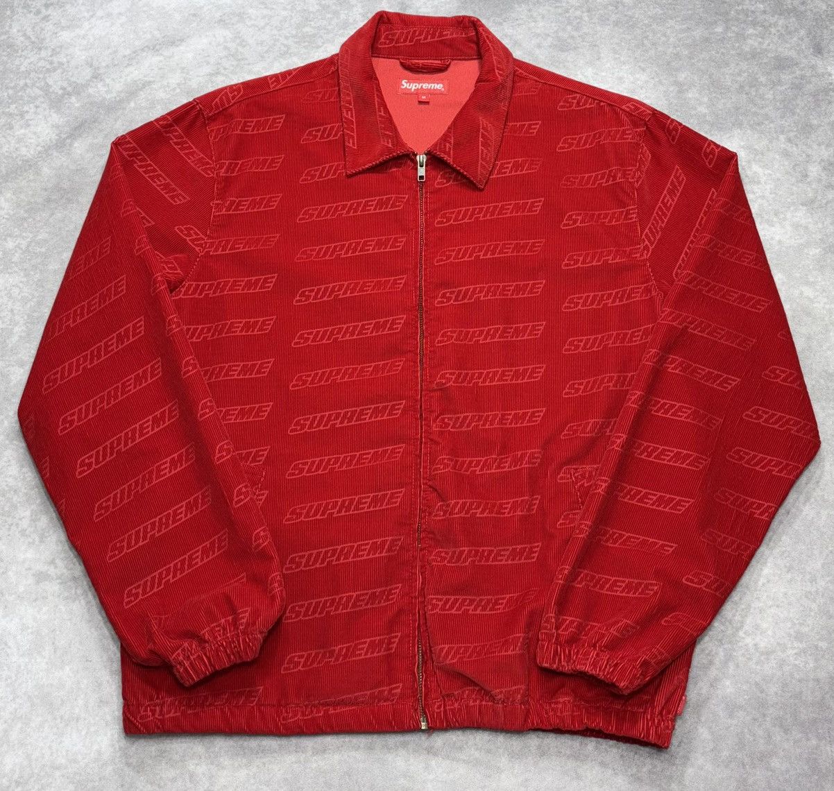 Supreme Supreme Debossed Logo Corduroy Jacket (SS18) Size US M / EU 48-50 / 2 - 2 Thumbnail