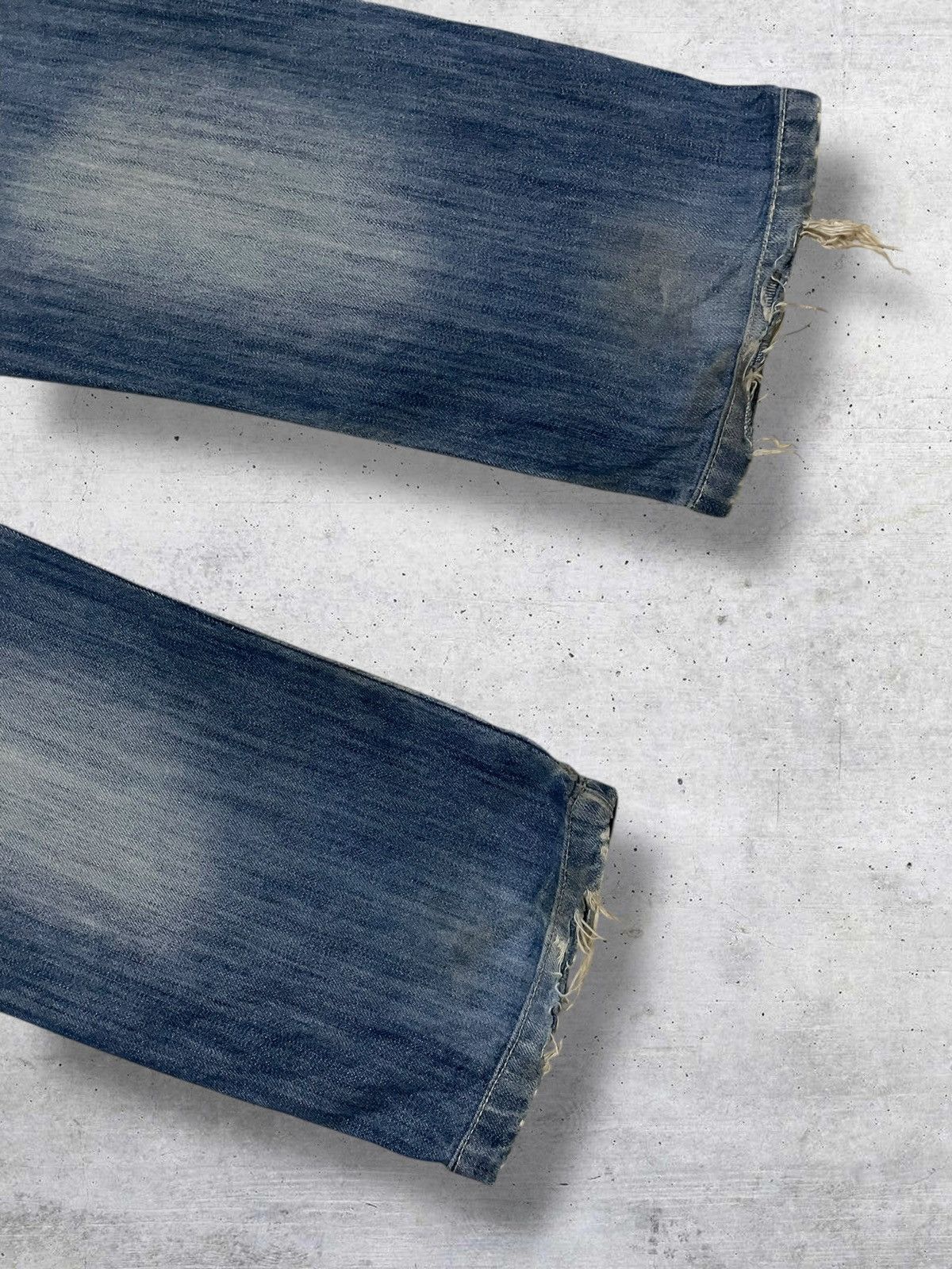 Japanese Brand VINTAGE REPUBLICA MIX DESIGNER JAPAN MUDWASH RIPPED DENIM Size US 31 - 13 Thumbnail