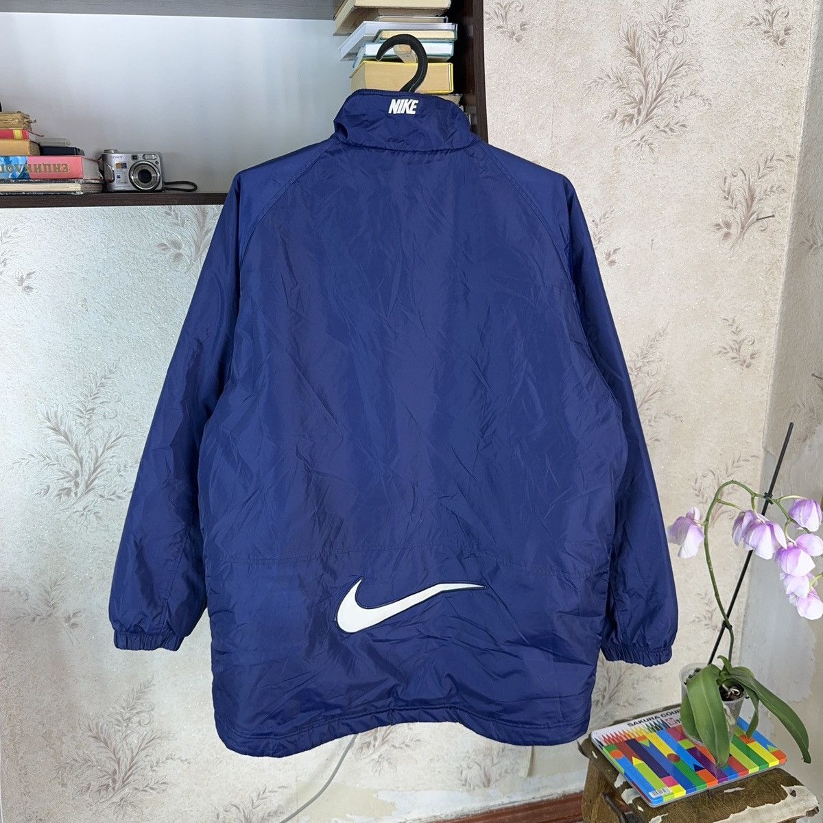 Nike × Vintage Vintage Nike Glasgow Rangers 1997 Jacket Reversibl Blue Size US L / EU 52-54 / 3 - 4 Thumbnail