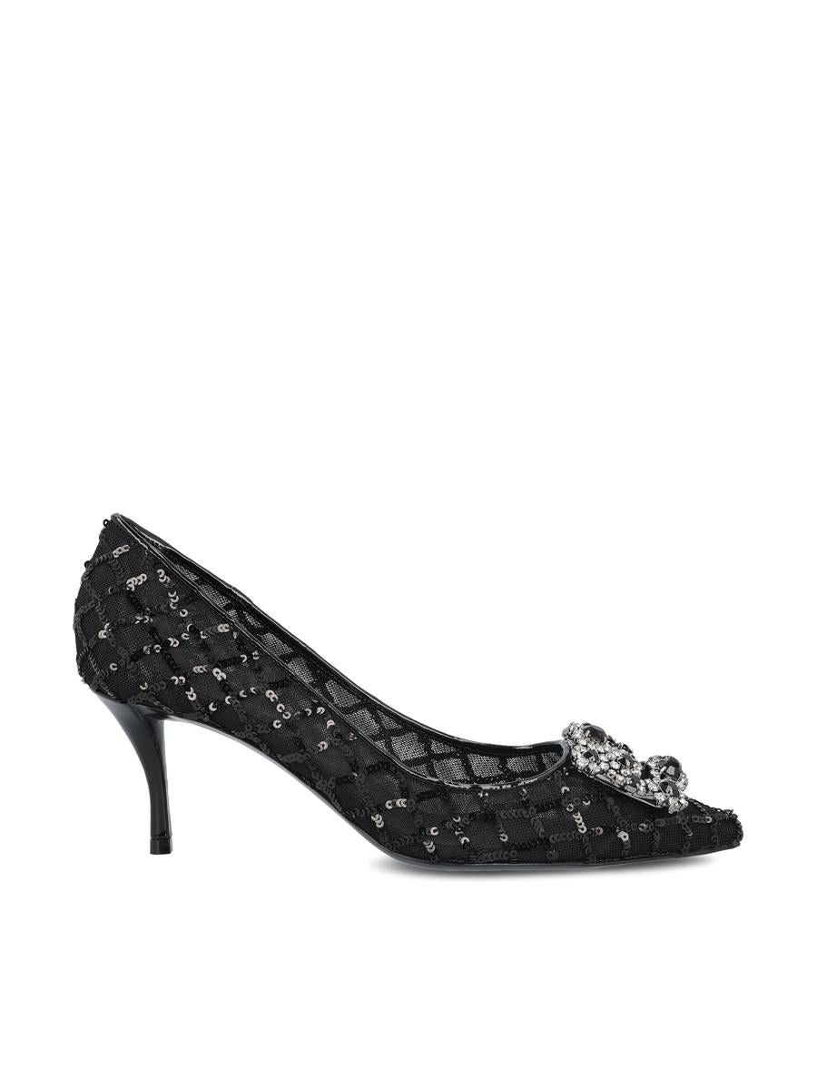 Roger Vivier o1s22i1n0824 Mesh Efflorescence Decol Pumps in Black Size US 9 / IT 39 - 1 Thumbnail