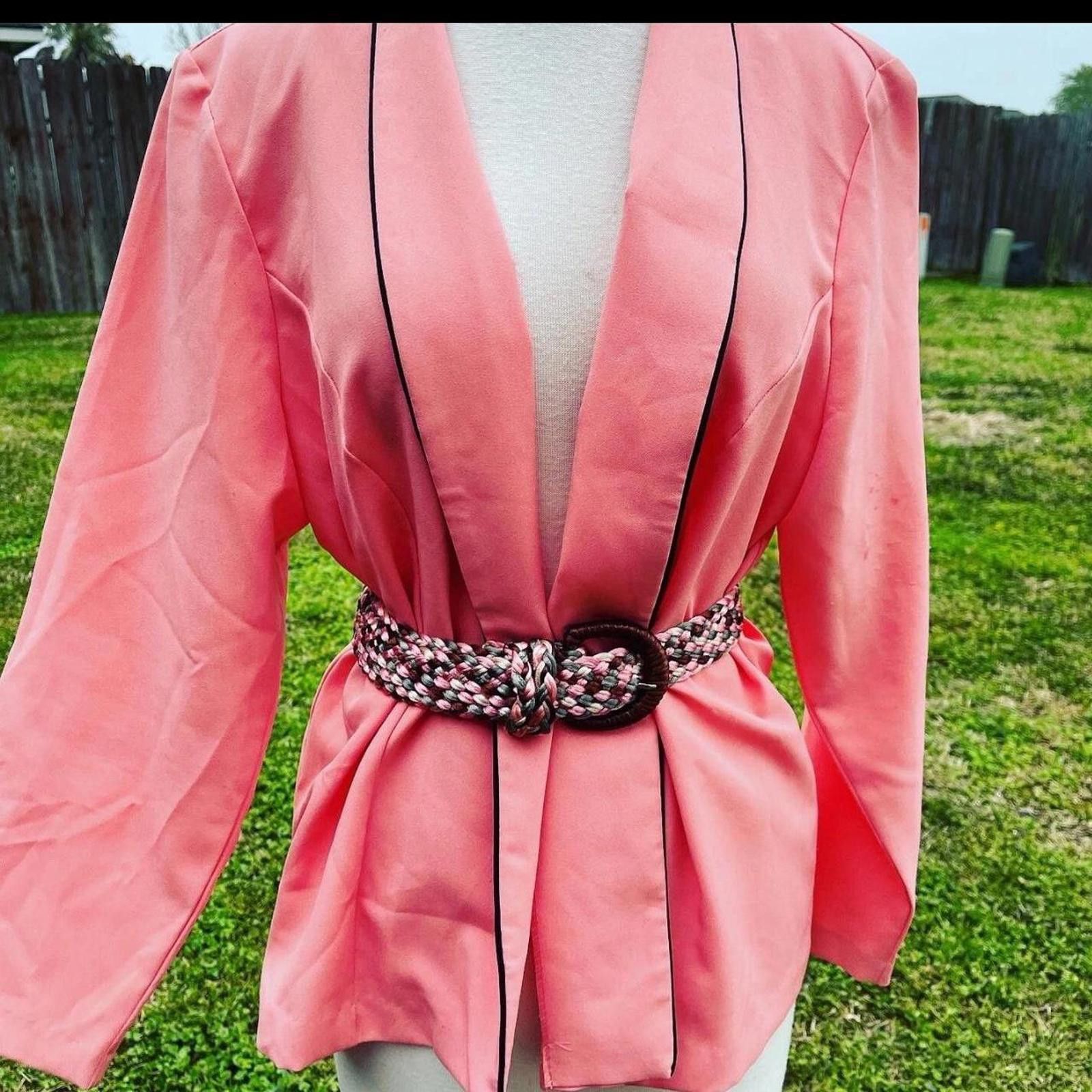 Other Peach vintage 80s blazer with a retro vibe glam Size XL / US 12-14 / IT 48-50 - 1 Thumbnail