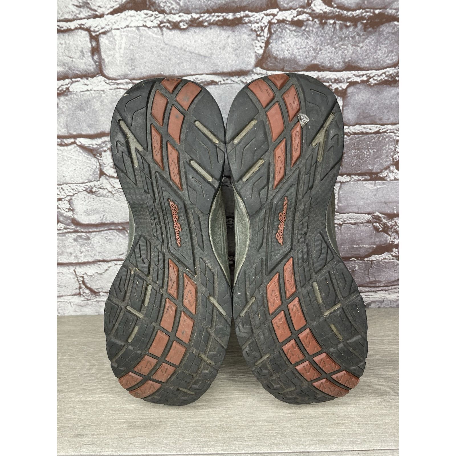 Eddie Bauer Eddie Bauer Green Brown Suede Leather Mid Lace Up Desert Boo Size US 11.5 / EU 44-45 - 7 Thumbnail