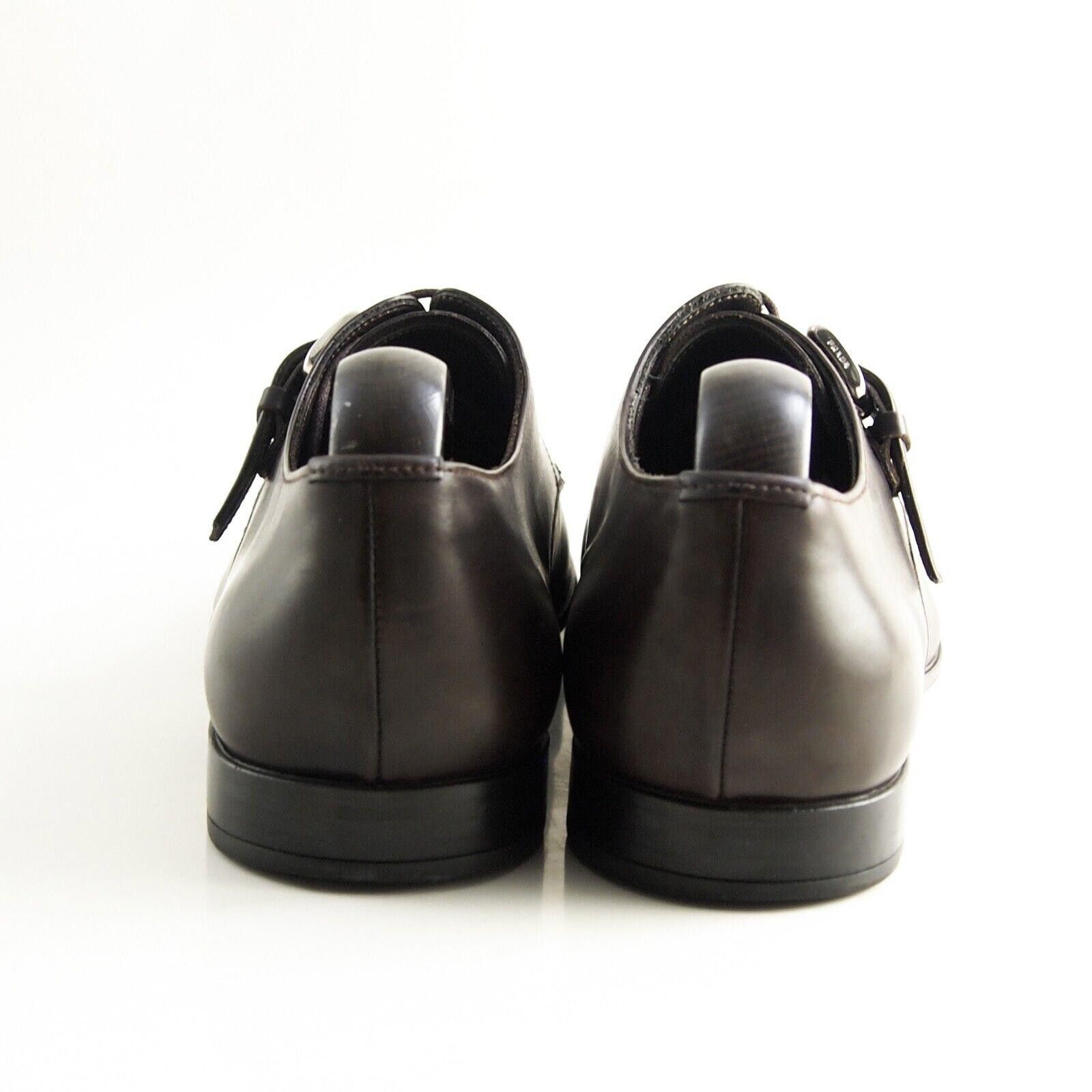 Prada Prada Derby Oxfords Brown Leather 2P2650 EU 41.5 US 8.5 Size US 8.5 / EU 41-42 - 6 Thumbnail