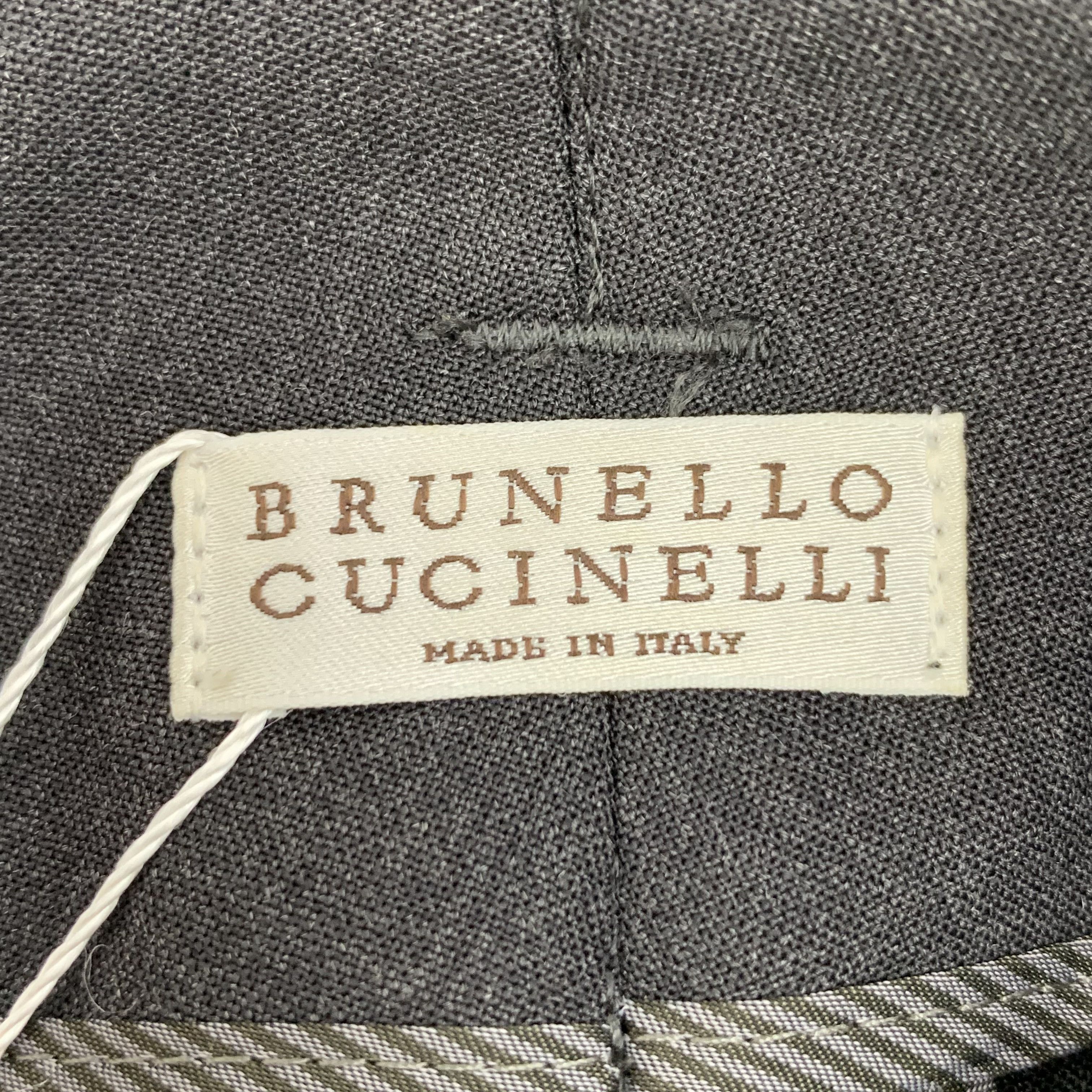 Brunello Cucinelli Brunello Cucinelli Black Wool Casual Trousers (Size M) Size 27" / US 4 / IT 40 - 2 Thumbnail