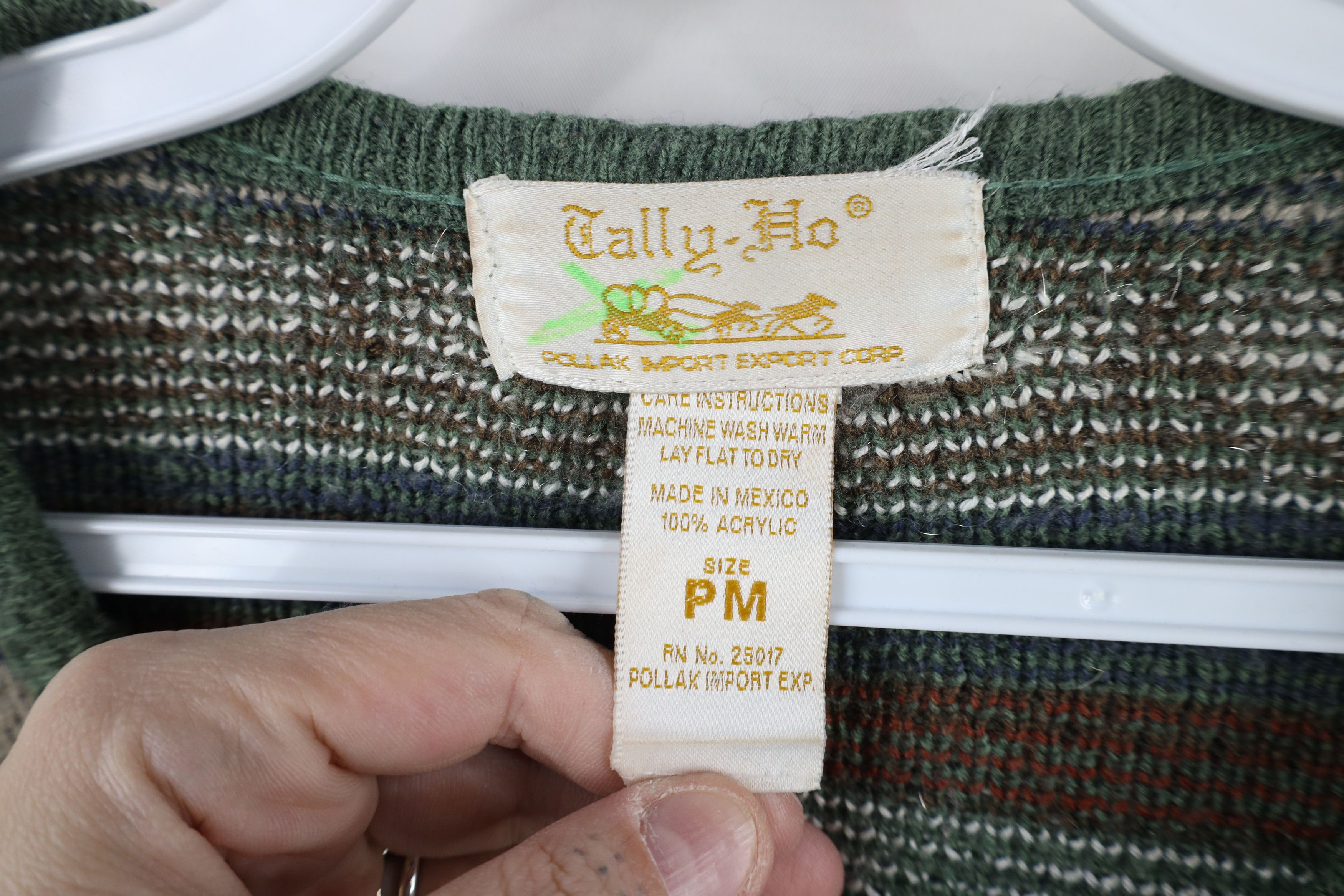 Vintage Vintage 90s Streetwear Fair Isle Knit Cardigan Sweater Size M / US 6-8 / IT 42-44 - 9 Thumbnail