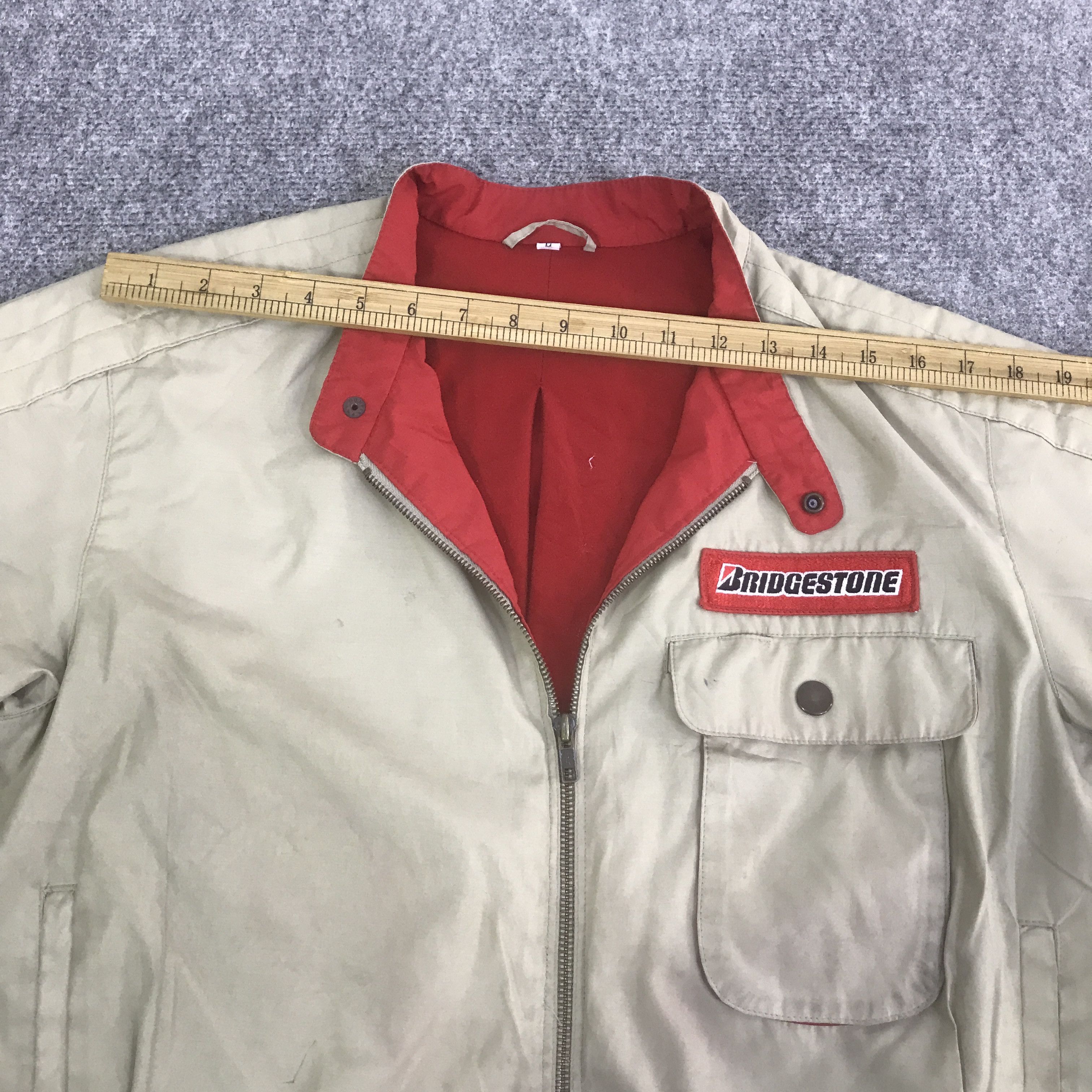 Japanese Brand VTG BRIDGESTONE RACING BOMBER JACKET K128B1 Size US L / EU 52-54 / 3 - 5 Thumbnail
