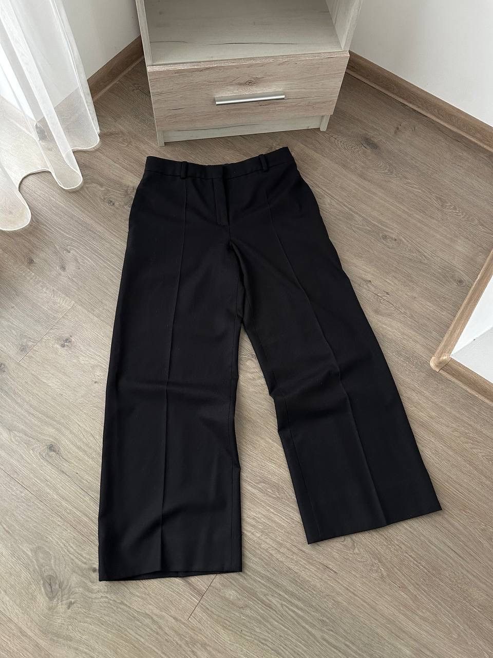 Hermes × Vintage Vintage Hermes Paris Wool Black Stretch Women’s Pants Size 28" / US 6 / IT 42 - 8 Thumbnail