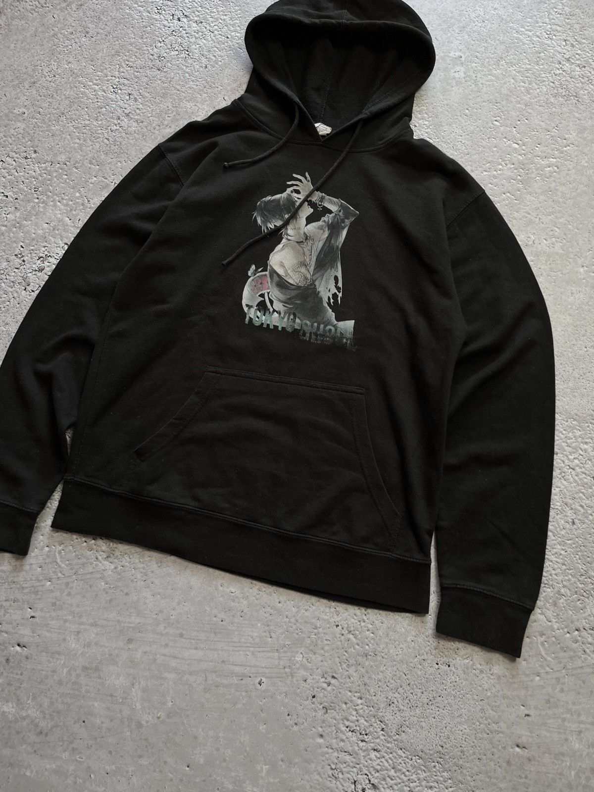 Vintage Tokyo Ghoul anime hoodie black fleece pullover sweatshirt L Size US L / EU 52-54 / 3 - 5 Thumbnail