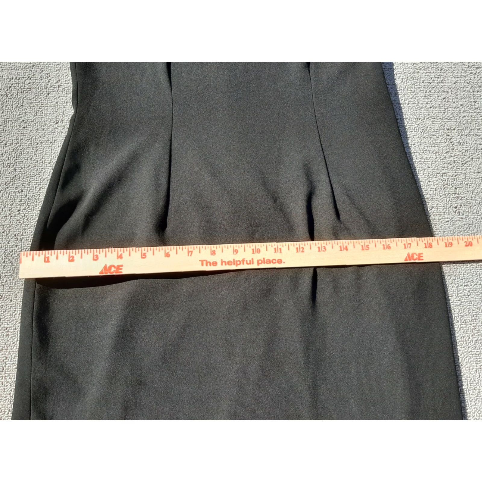 Vintage Doncaster Women’s Size 6 P Black Sleeveless Dress Pencil Dress Stretch Zip Knee Length Petite Womens Size M / US 6-8 / IT 42-44 - 5 Thumbnail