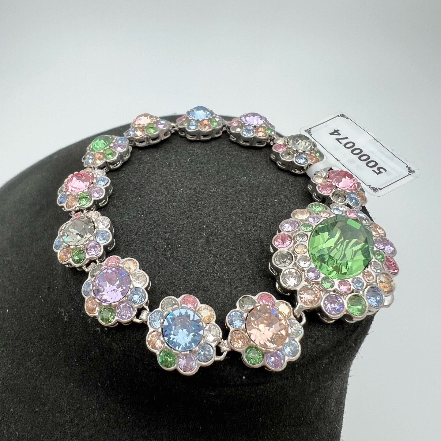 Miu Miu MIUMIU Colorful Crystal Bracelet Size ONE SIZE - 1 Thumbnail
