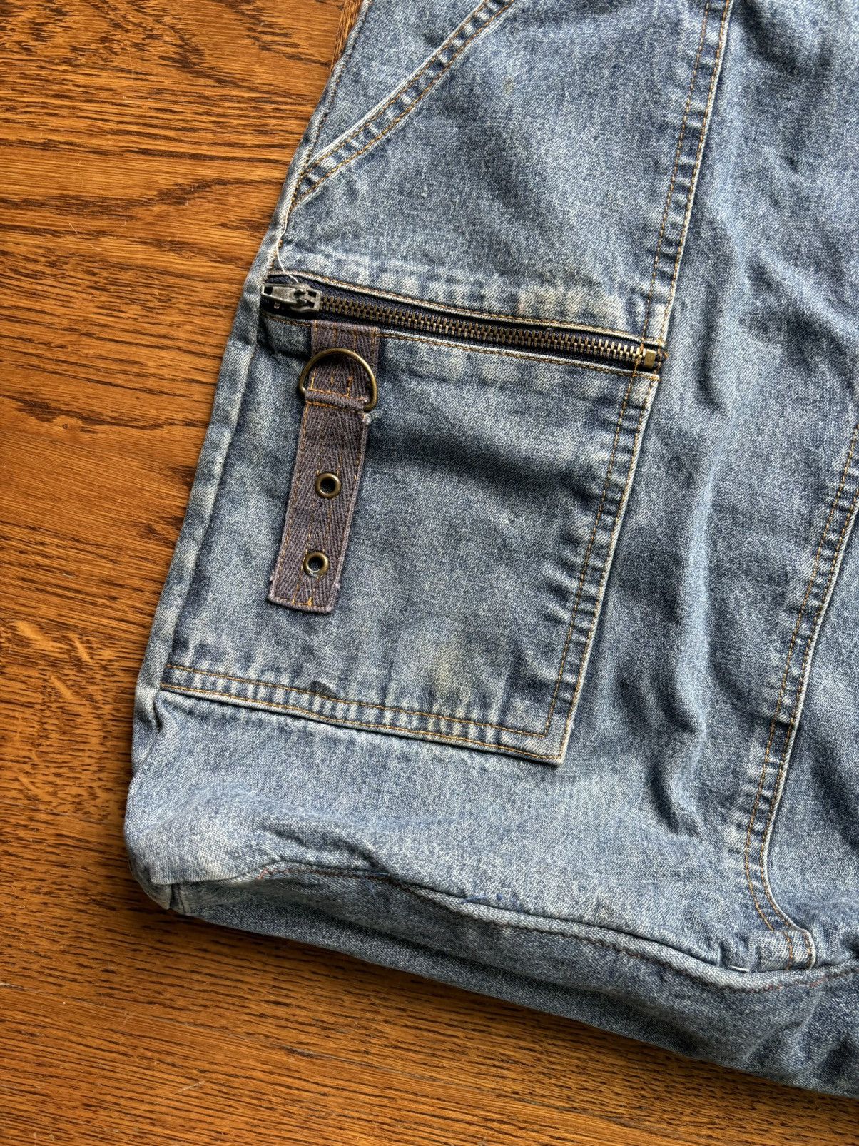 Levi's Vintage Denim Tote Bag Jote Jurse 90s Y2K Jean Sack Rework Size ONE SIZE - 6 Thumbnail