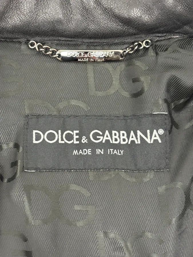 Dolce & Gabbana 2010s Dolce & Gabbana Multi Zip Black Sheep Leather Jacket Size US M / EU 48-50 / 2 - 9 Thumbnail