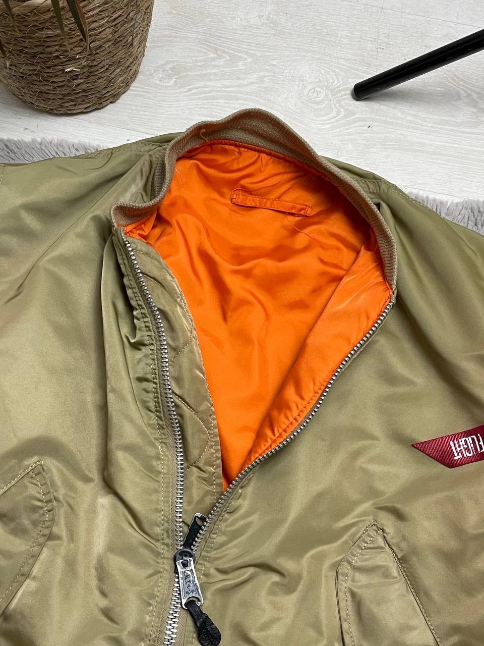 Alpha Industries × Vintage Alpha Industries Vintage Bomber Jacket Ma 1 Avantgarde Style Size US M / EU 48-50 / 2 - 3 Thumbnail