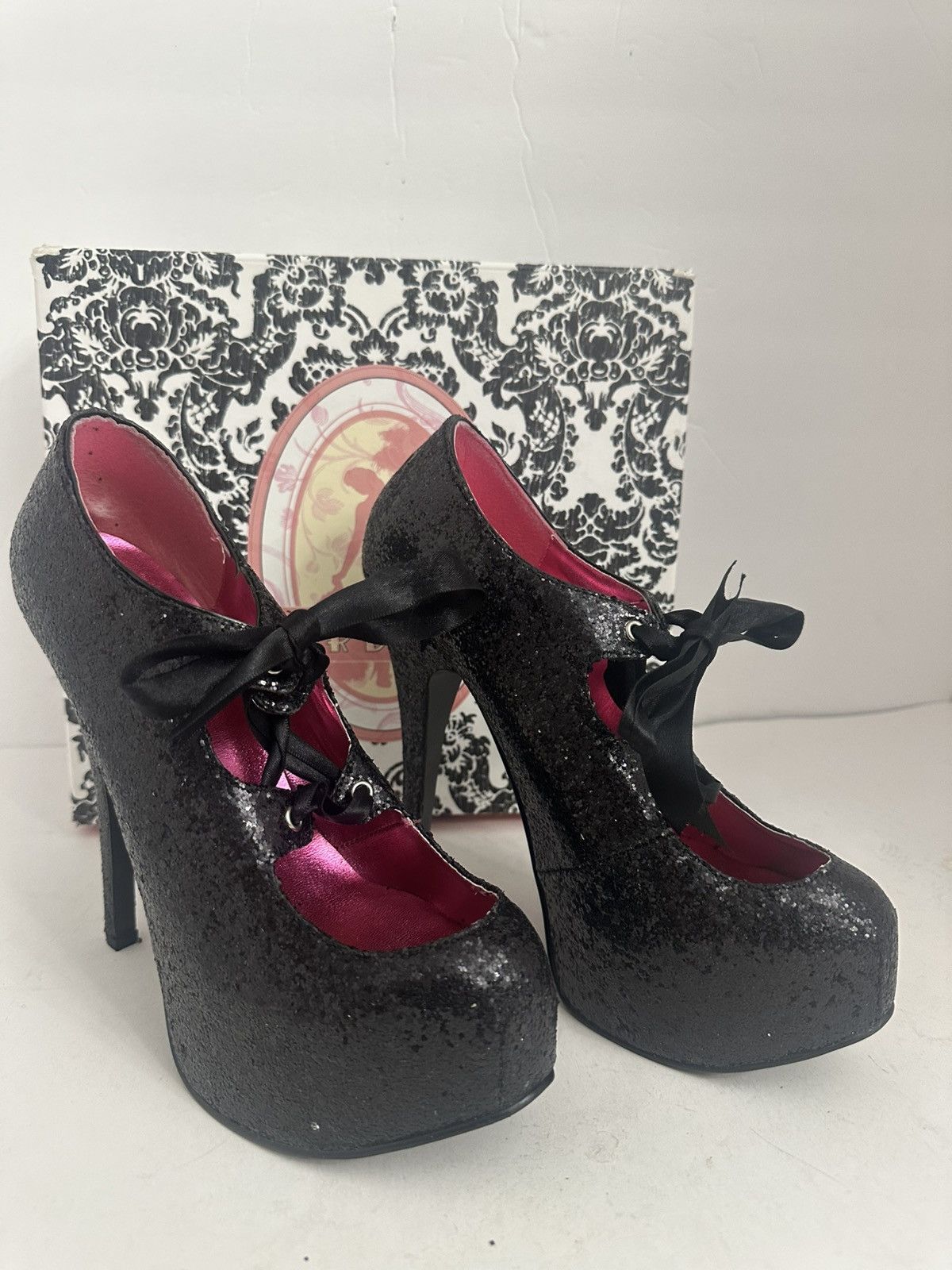 Pleaser Bordello Teeze-10G platform pumps Size US 9 / IT 39 - 1 Thumbnail
