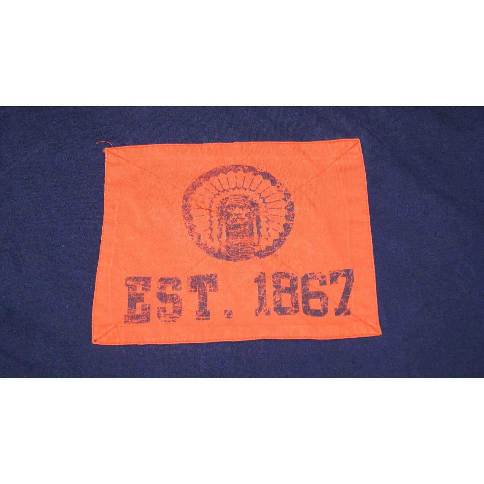 Pro Edge VTG Y2K ILLINOIS FIGHTING ILLINI Chief Football L TShirt Size US L / EU 52-54 / 3 - 6 Thumbnail