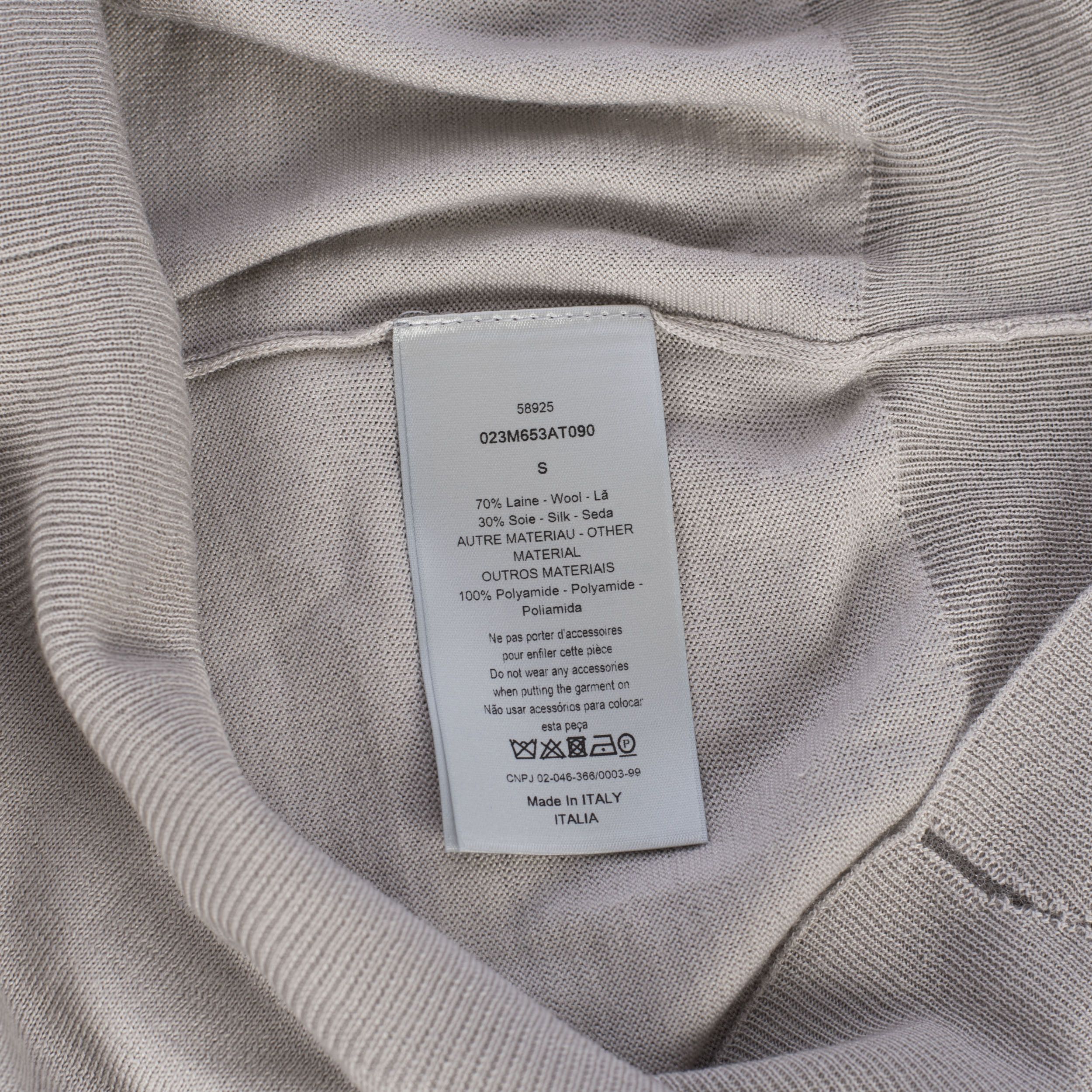 Dior Beige Gray Wool & Silk Sweater With DIOR AND DANIEL ARSHAM Size US L / EU 52-54 / 3 - 9 Thumbnail