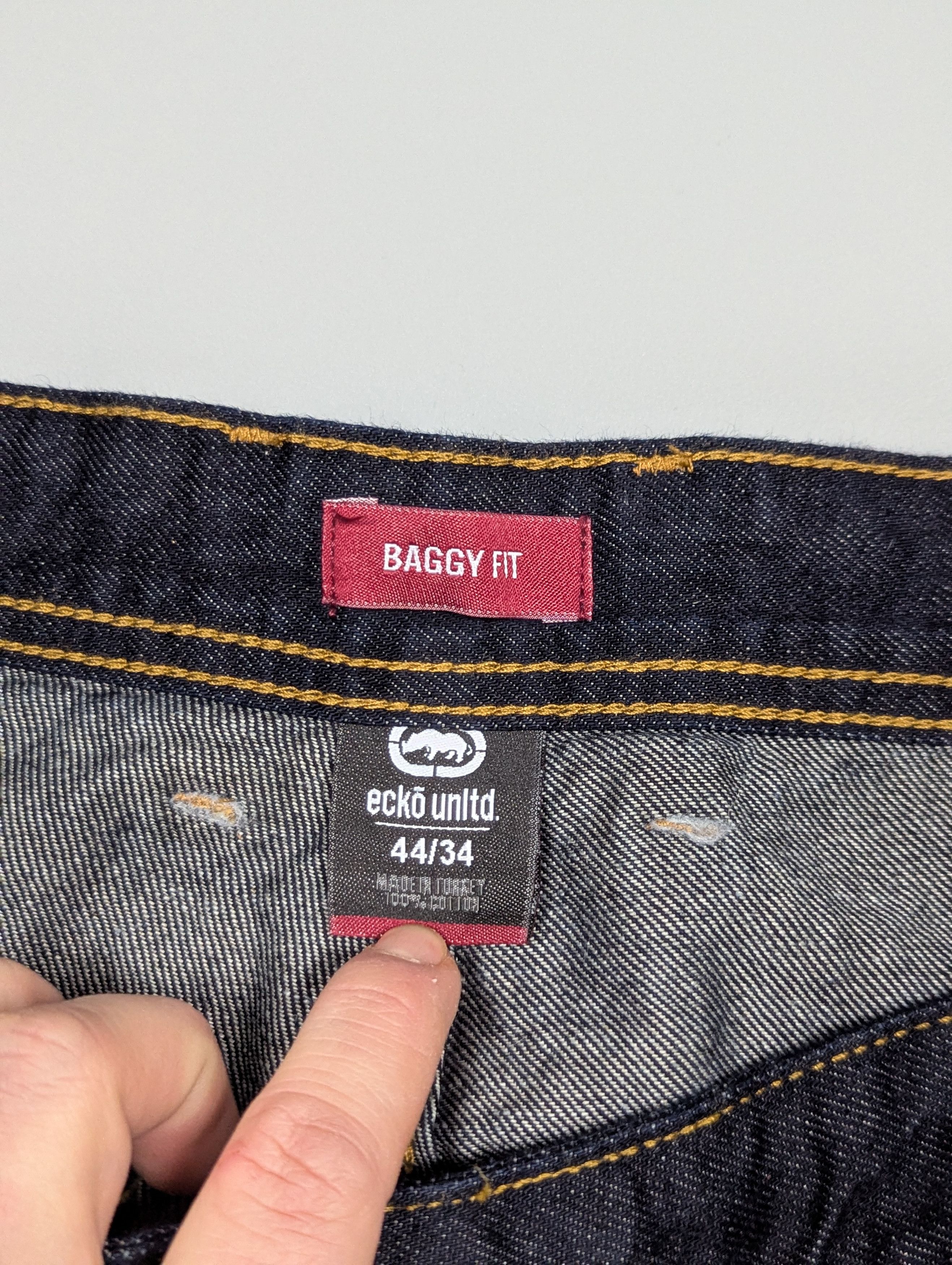 Ecko Unltd. NEW! Y2K Ecko Unltd Baggy Jeans Mens W44 L34 Size US 44 / EU 60 - 19 Thumbnail