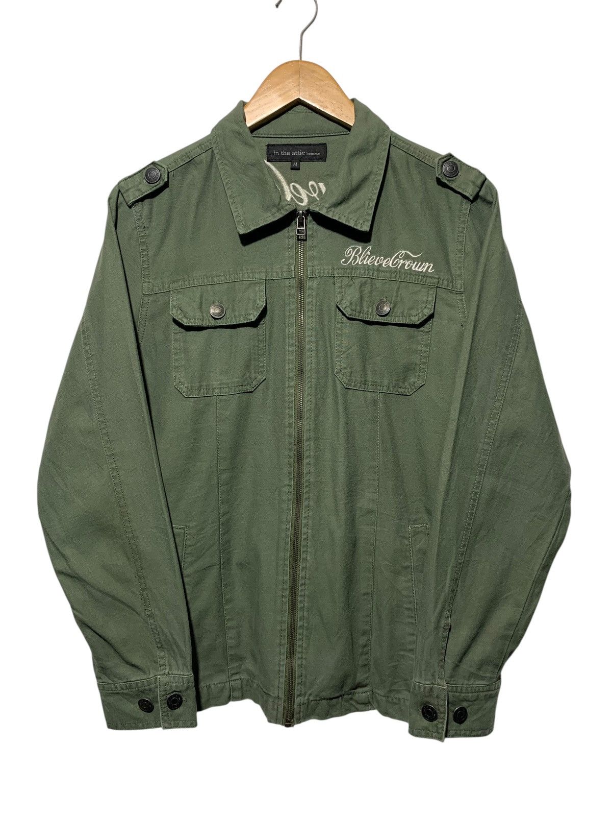 In The Attic 2000s In The Attic unkown pleasure military green jacket Size US M / EU 48-50 / 2 - 1 Thumbnail