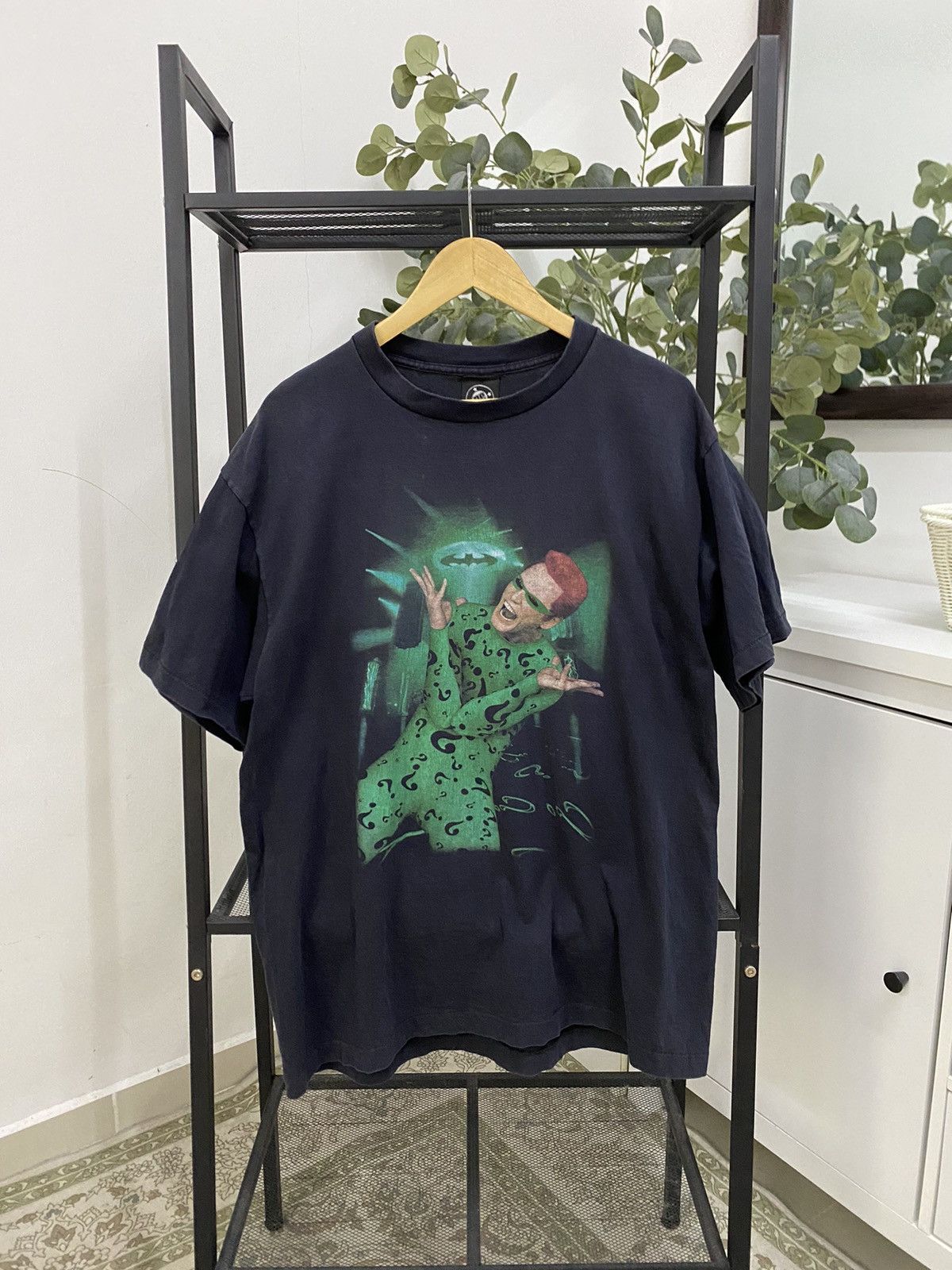 DC Comics × Vintage Vintage 90s Jim Carrey The Riddler Batman Movie Size US L / EU 52-54 / 3 - 1 Thumbnail