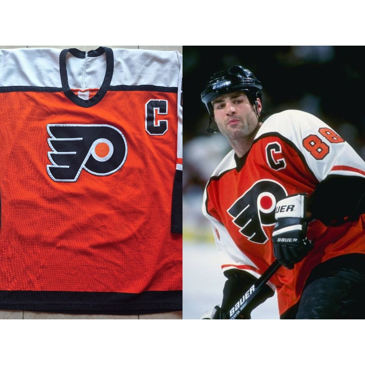 Ccm × NHL LINDROS Philadelphia Flyers 90s CCM jersey M L hockey vtg Size US M / EU 48-50 / 2 - 1 Thumbnail