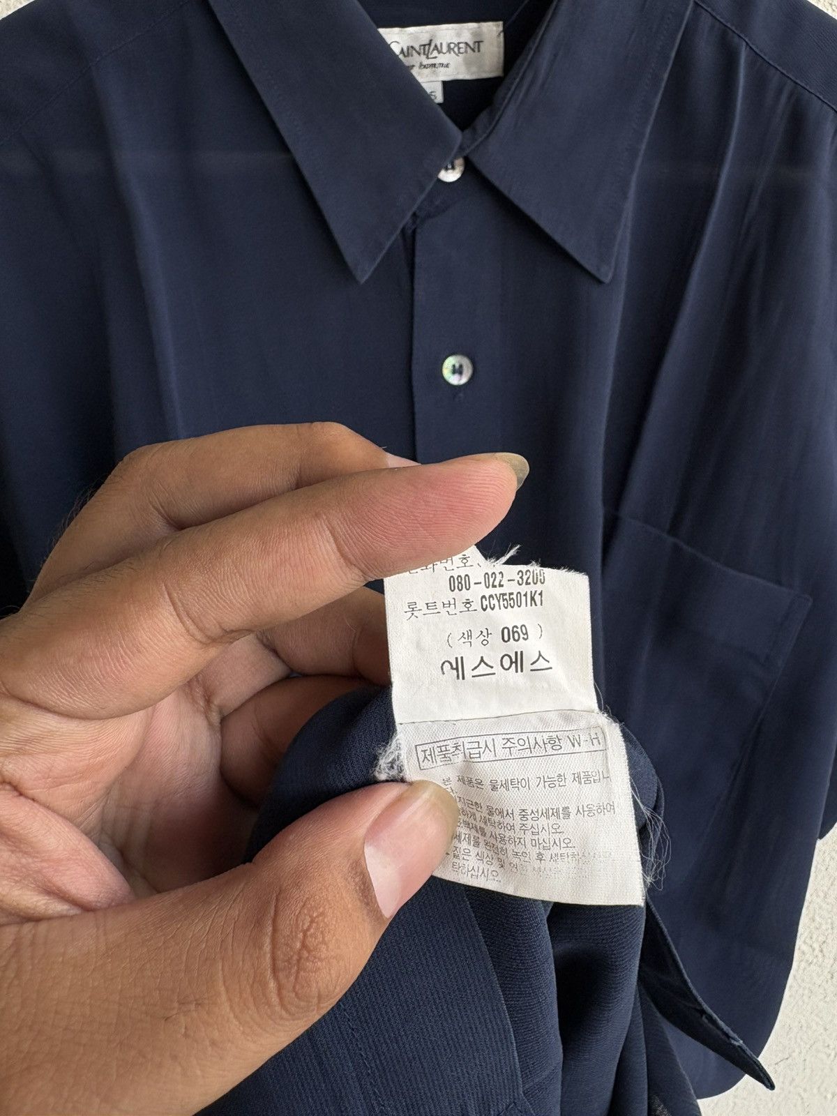 Yves Saint Laurent 90s Vintage Yves Saint laurent sifon shirt Size US XL / EU 56 / 4 - 6 Thumbnail