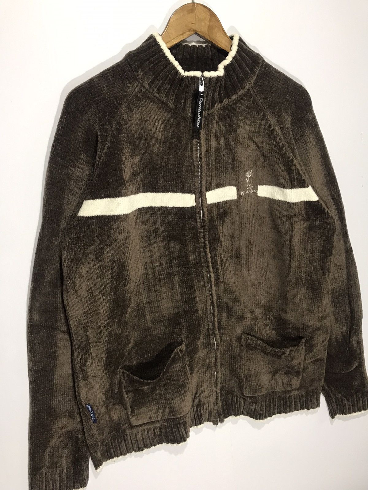 Vintage Peakaboo Surf Tribe Knitt Sweater Zipper