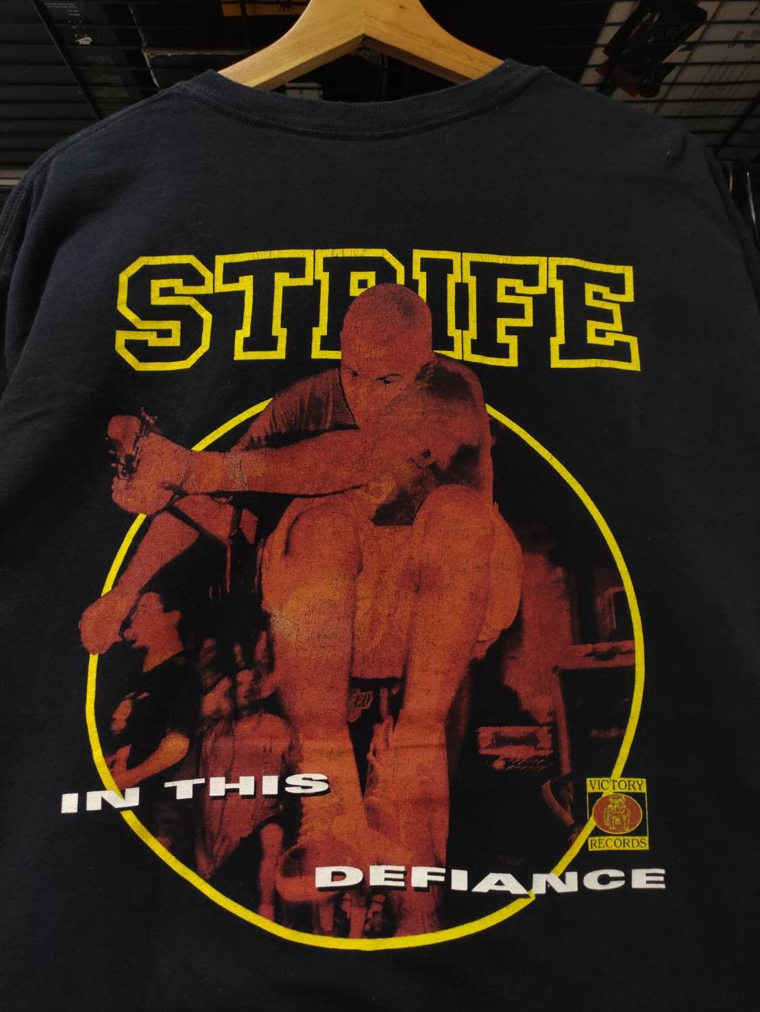 Band Tees Vtg Strife " In This Defiance " Album Promo T-Shirt Size US L / EU 52-54 / 3 - 1 Thumbnail