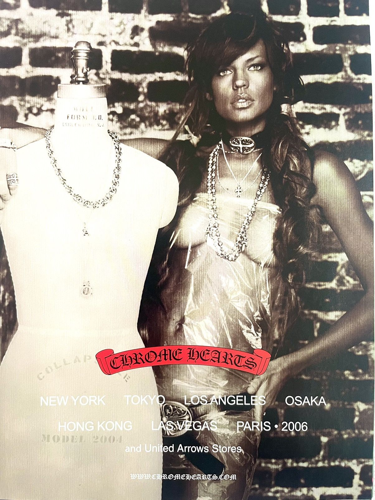 Chrome Hearts Chrome Hearts vintage look 8x11 magazine cutout
