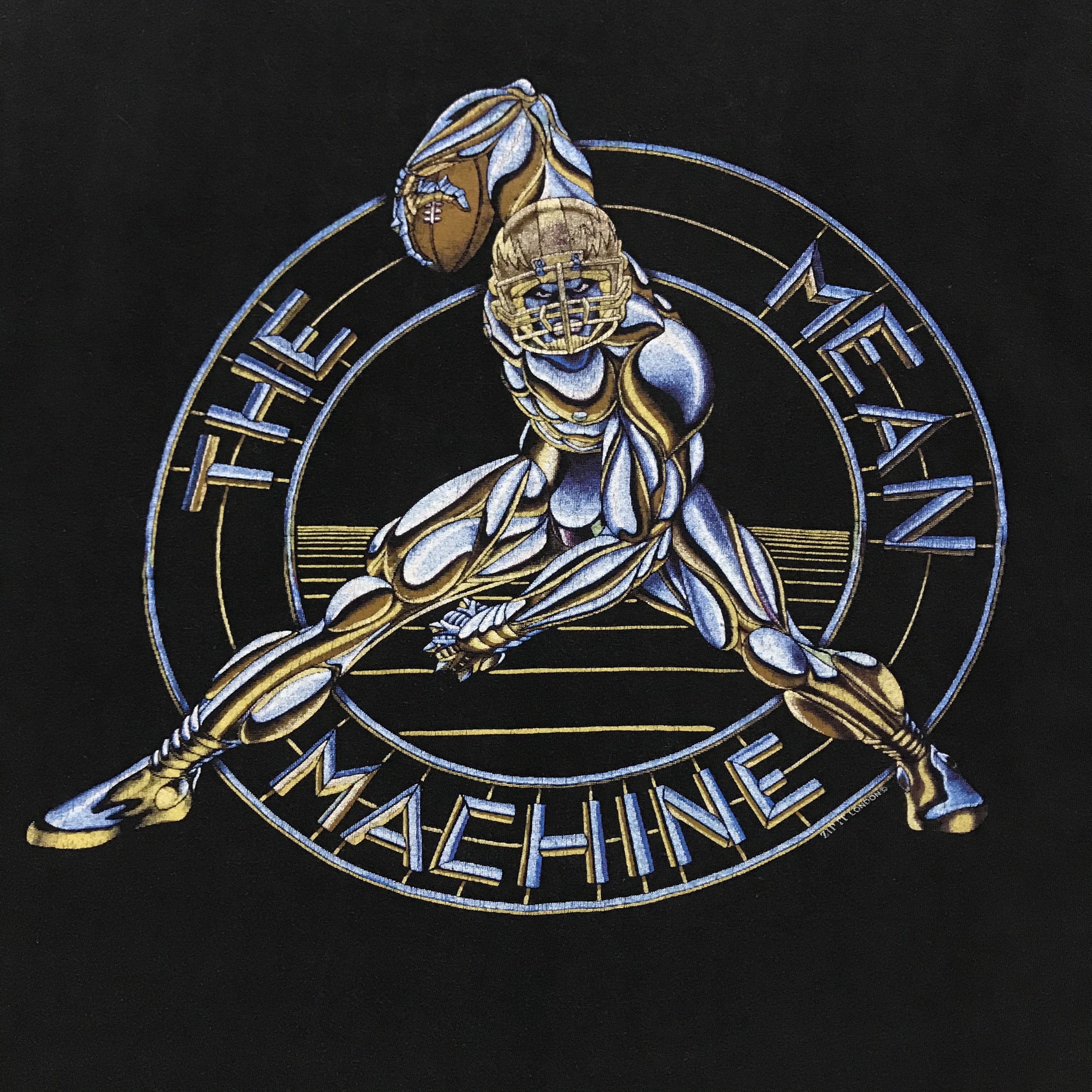 Vintage THE MEAN MACHINE Burt Reynolds Vintage T-Shirt Movie Tee 90s Size US L / EU 52-54 / 3 - 5 Thumbnail