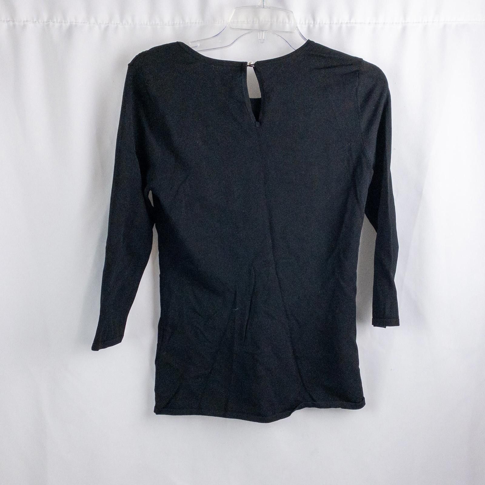 Other White House Black Market Black Beaded Sweater Womens Small Size S / US 4 / IT 40 - 5 Thumbnail