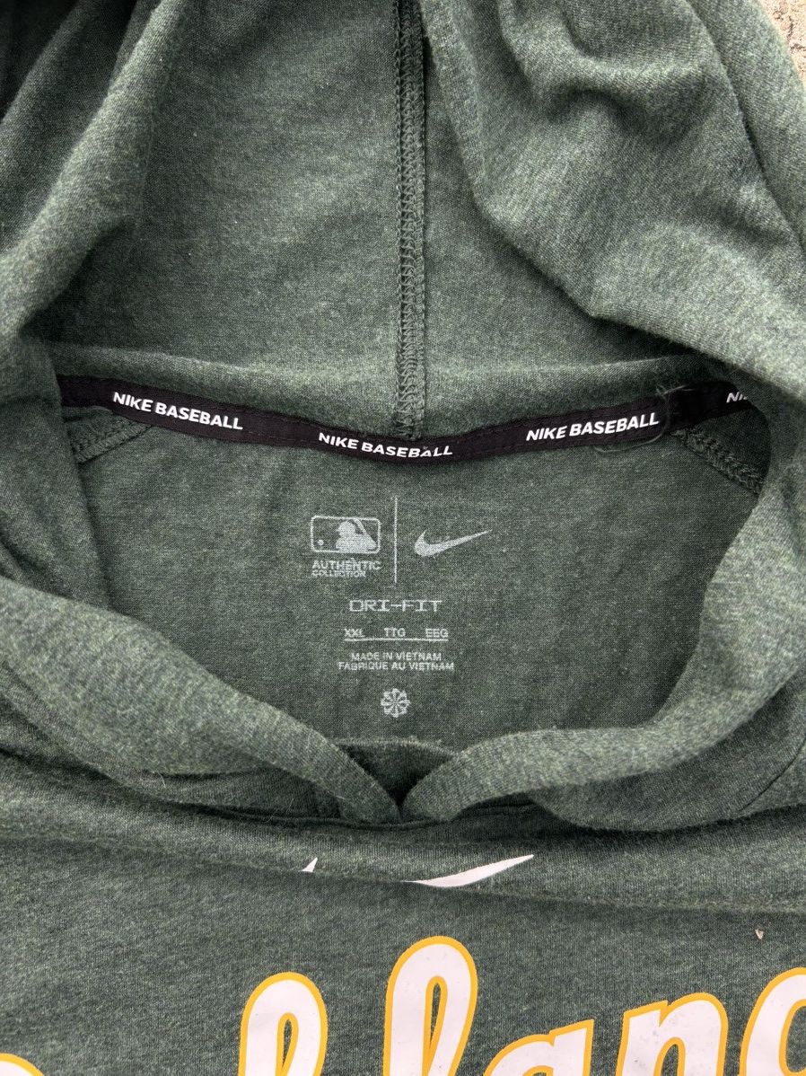 Nike Nike Center Swoosh Oakland A’s MLB Hoodie Size US XXL / EU 58 / 5 - 4 Thumbnail