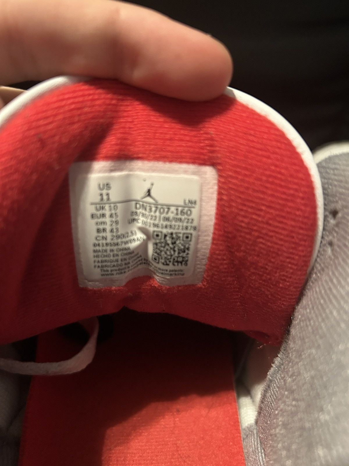 Jordan Brand Jordan 3 Retro Fire Red Size US 11 / EU 44 - 6 Thumbnail