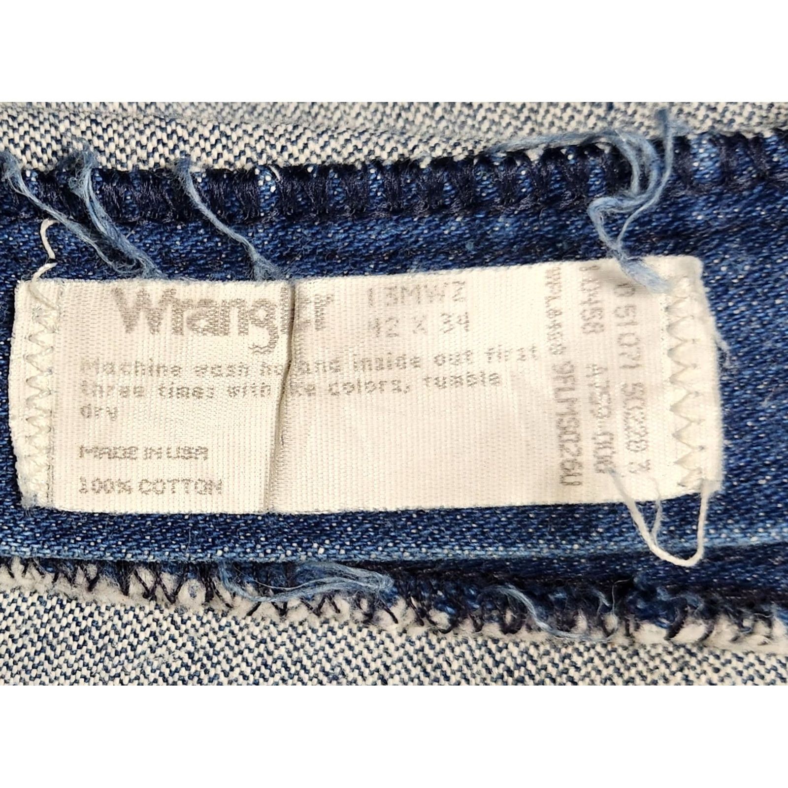 Wrangler Wrangler Jeans Men’s 42x34 Cowboy Cut Medium Denim Wash Regular Straight 100% Cotton Blue Cowboy Wrangler 13MWZ Mens Jeans Size US 42 / EU 58 - 3 Thumbnail
