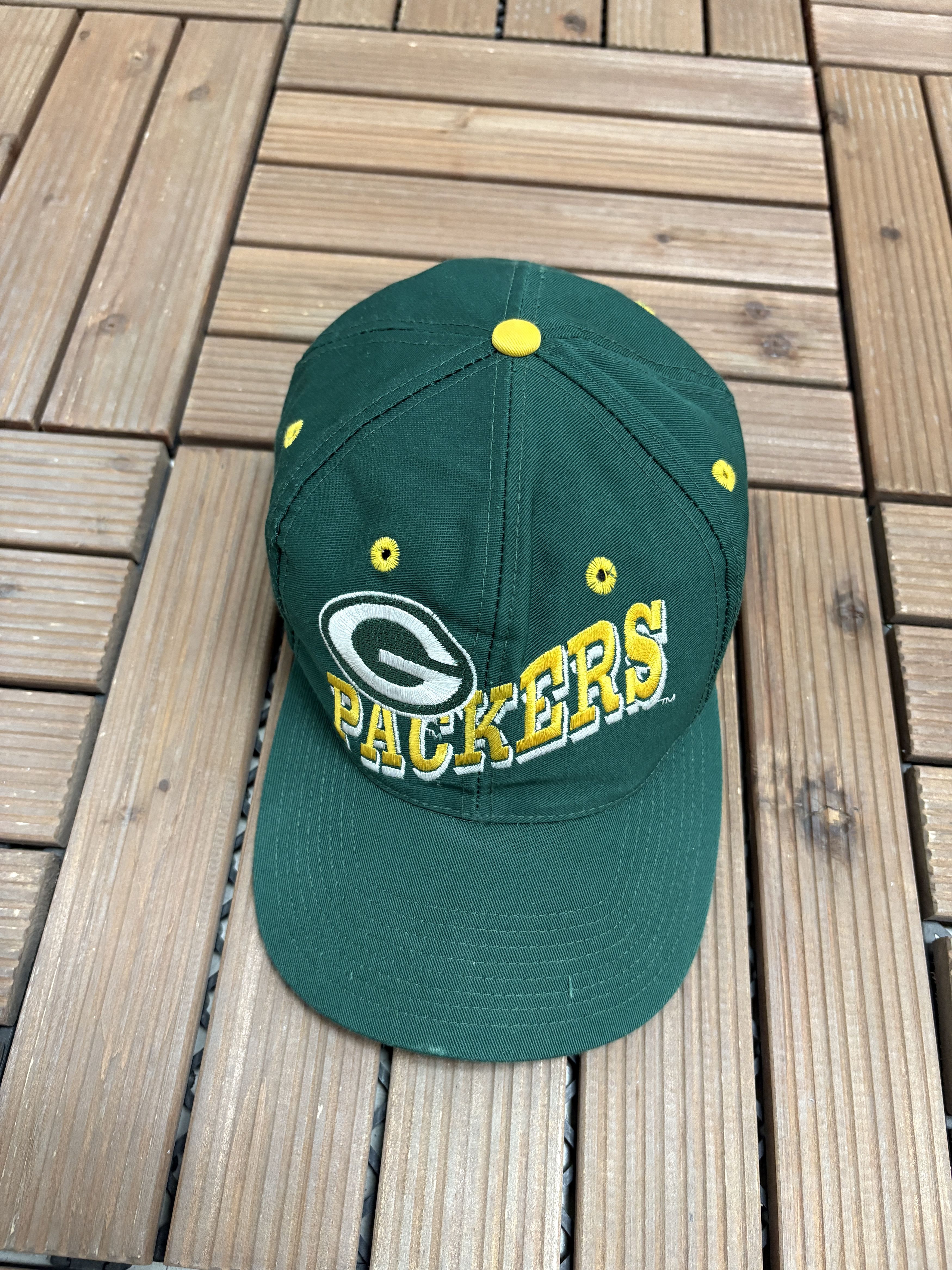 Vintage Green Bay Packers Embroidered Vintage Snap Back Hat Cap Size ONE SIZE - 1 Thumbnail