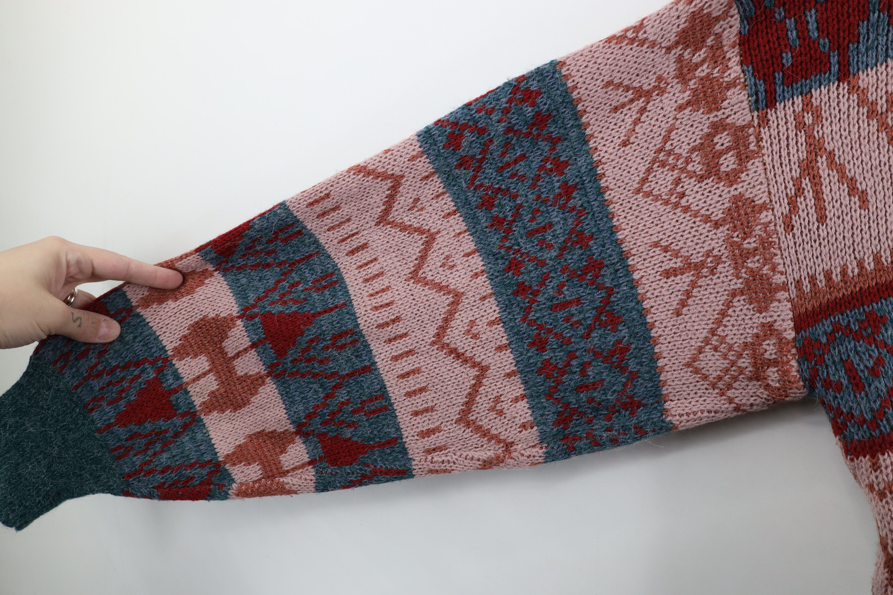 Vintage Vintage 90s Streetwear Fair Isle Knit Crewneck Sweater Size US M / EU 48-50 / 2 - 4 Thumbnail