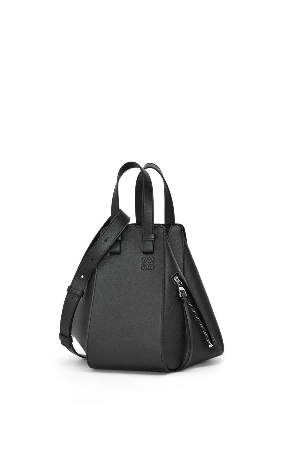 Loewe LOEWE Hammock Small Black Leather Handbag $3250 New Auth Size ONE SIZE - 1 Thumbnail