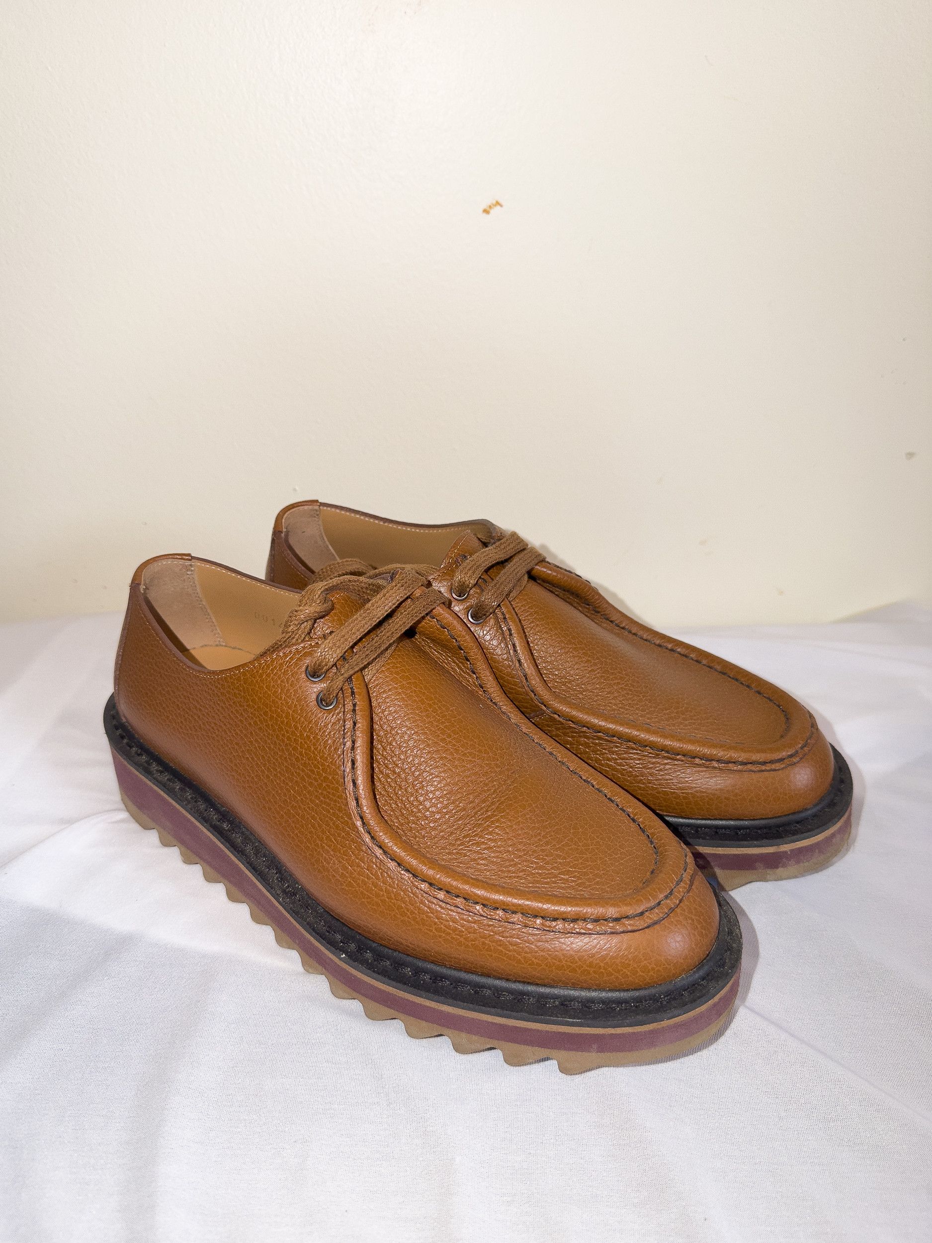 Dries Van Noten Dries Van Noten Tan Platform Derbys Size US 6.5 / EU 39-40 - 3 Thumbnail