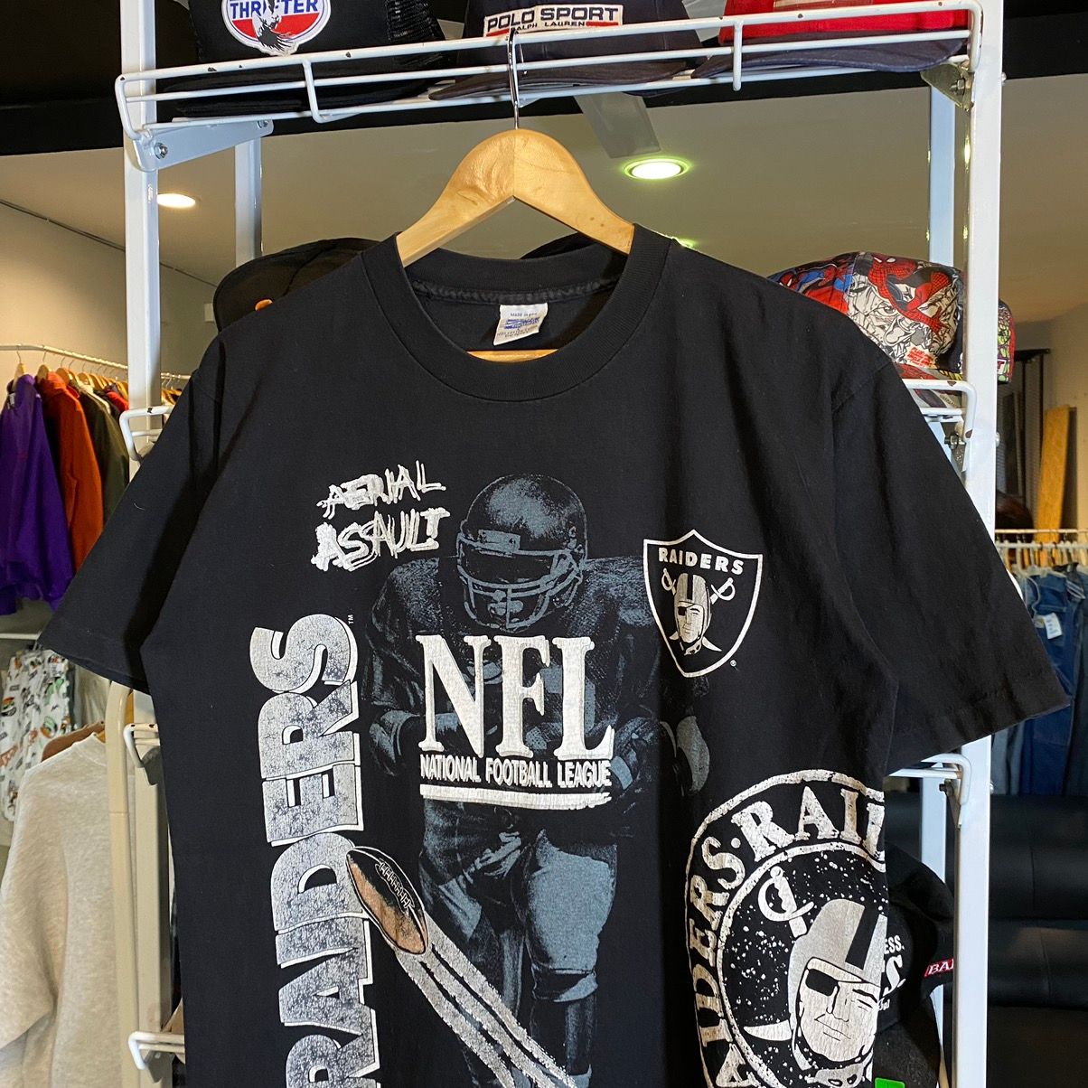 Vintage Los Angeles Raiders Vintage 90s Salem Sportswear T-Shirt OVP Size US L / EU 52-54 / 3 - 3 Thumbnail