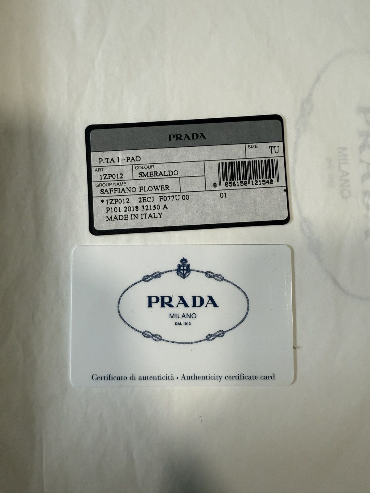 Prada Prada Saffiano Leather Flower Print iPad Tablet Case Size ONE SIZE - 6 Thumbnail