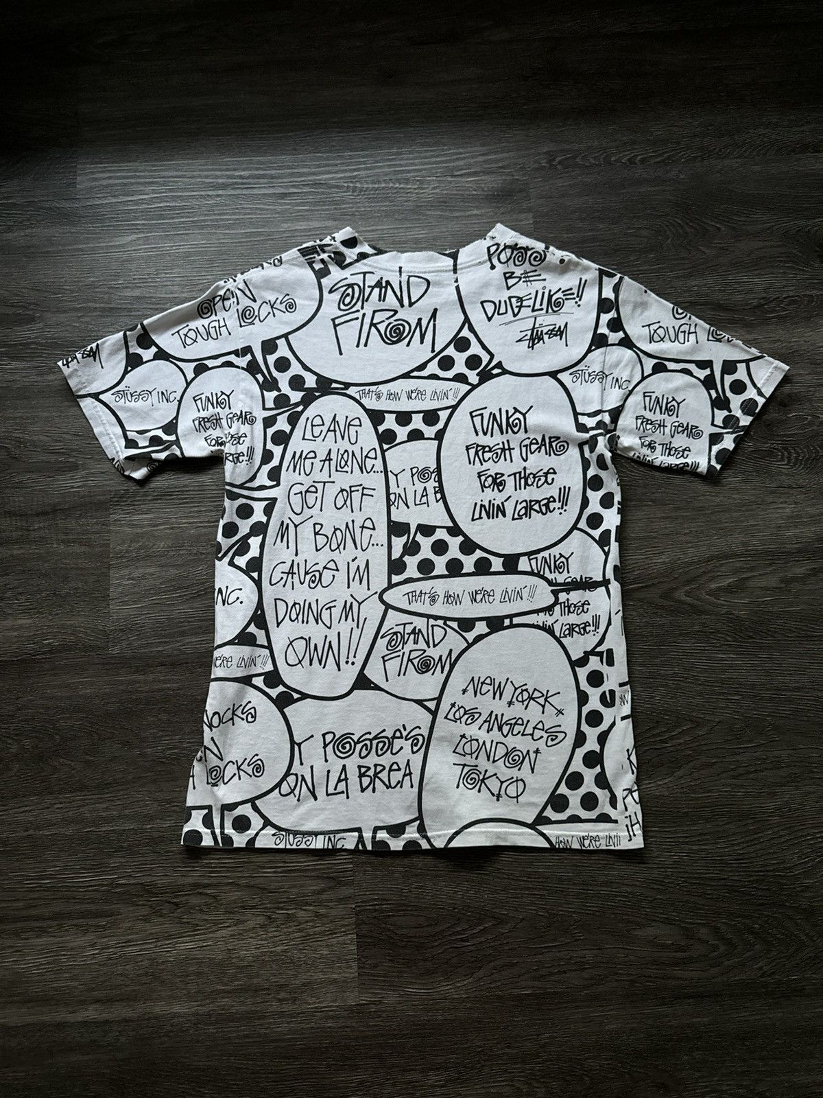Stussy Vintage Stussy Doodle Fullprint AOP All Over Print Tshirt Size US S / EU 44-46 / 1 - 5 Thumbnail