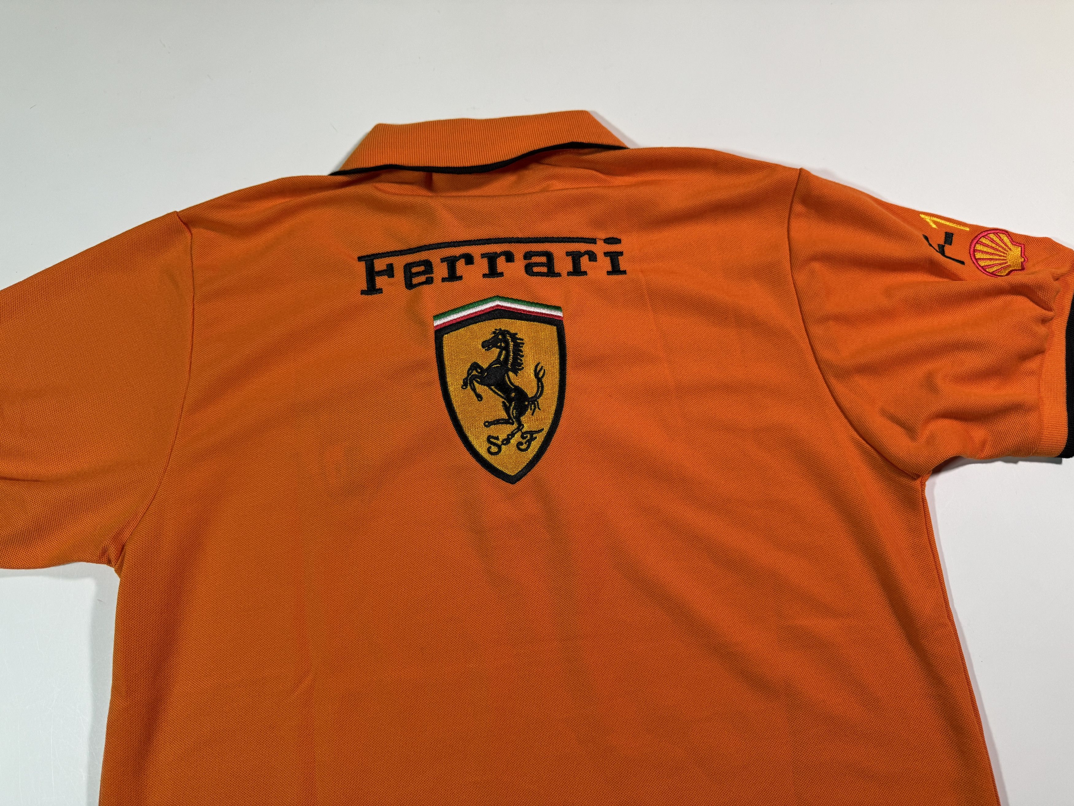 Ferrari Vintage 1996 Ferrari Polo T-shirt Orange Official F-1 Racing Size US S / EU 44-46 / 1 - 3 Thumbnail