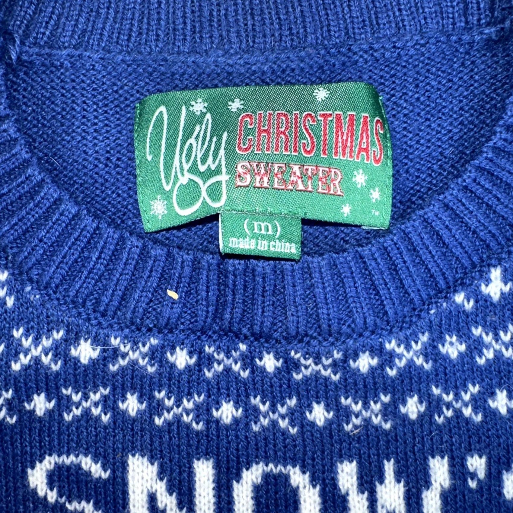 Vintage VINTAGE Men’s Ugly Christmas Sweater Shirt Mens Size M Blue Pullover 90s Christmas Size US M / EU 48-50 / 2 - 2 Thumbnail