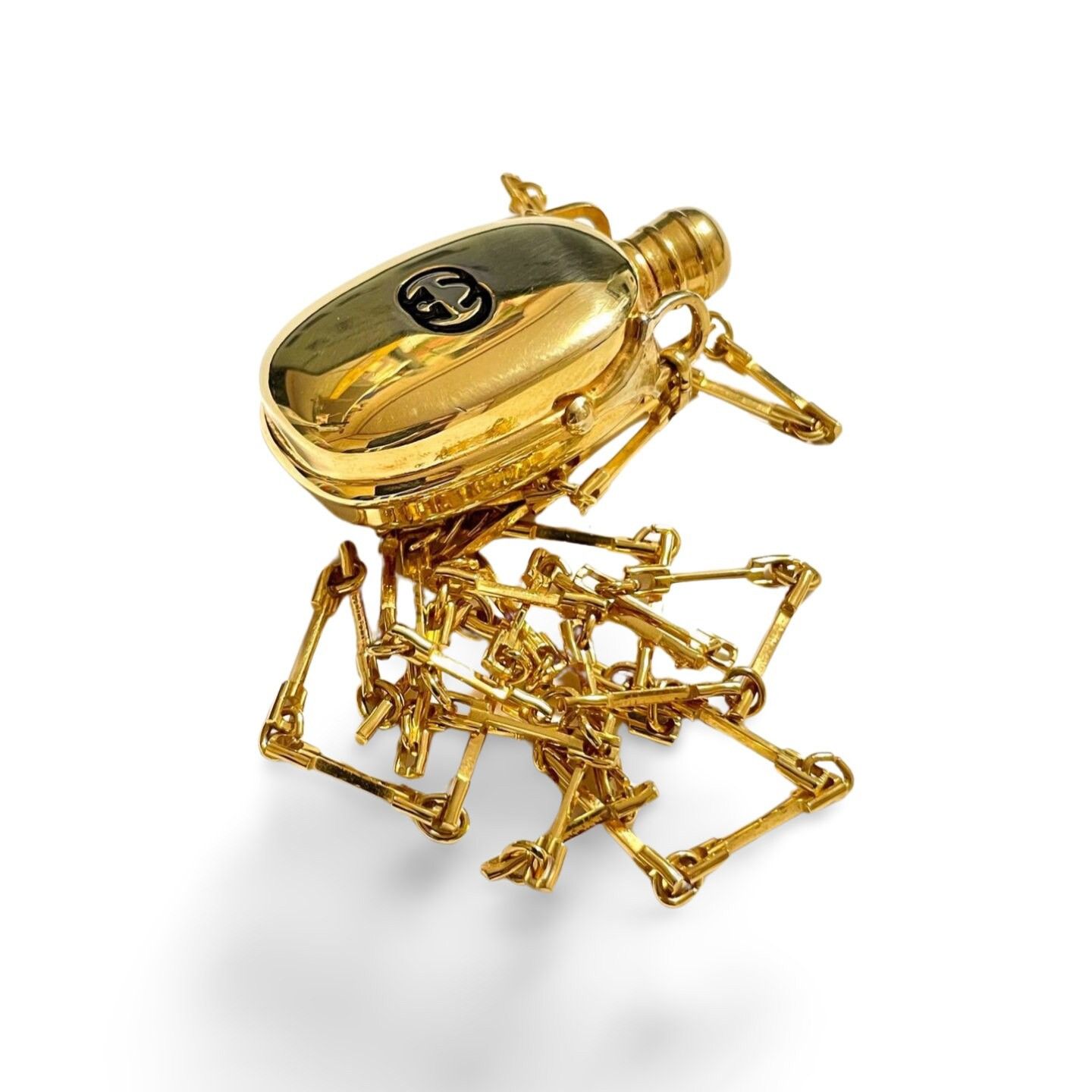 Gucci Vintage Gucci golden perfume bottle necklace with logo mark Size ONE SIZE - 5 Thumbnail
