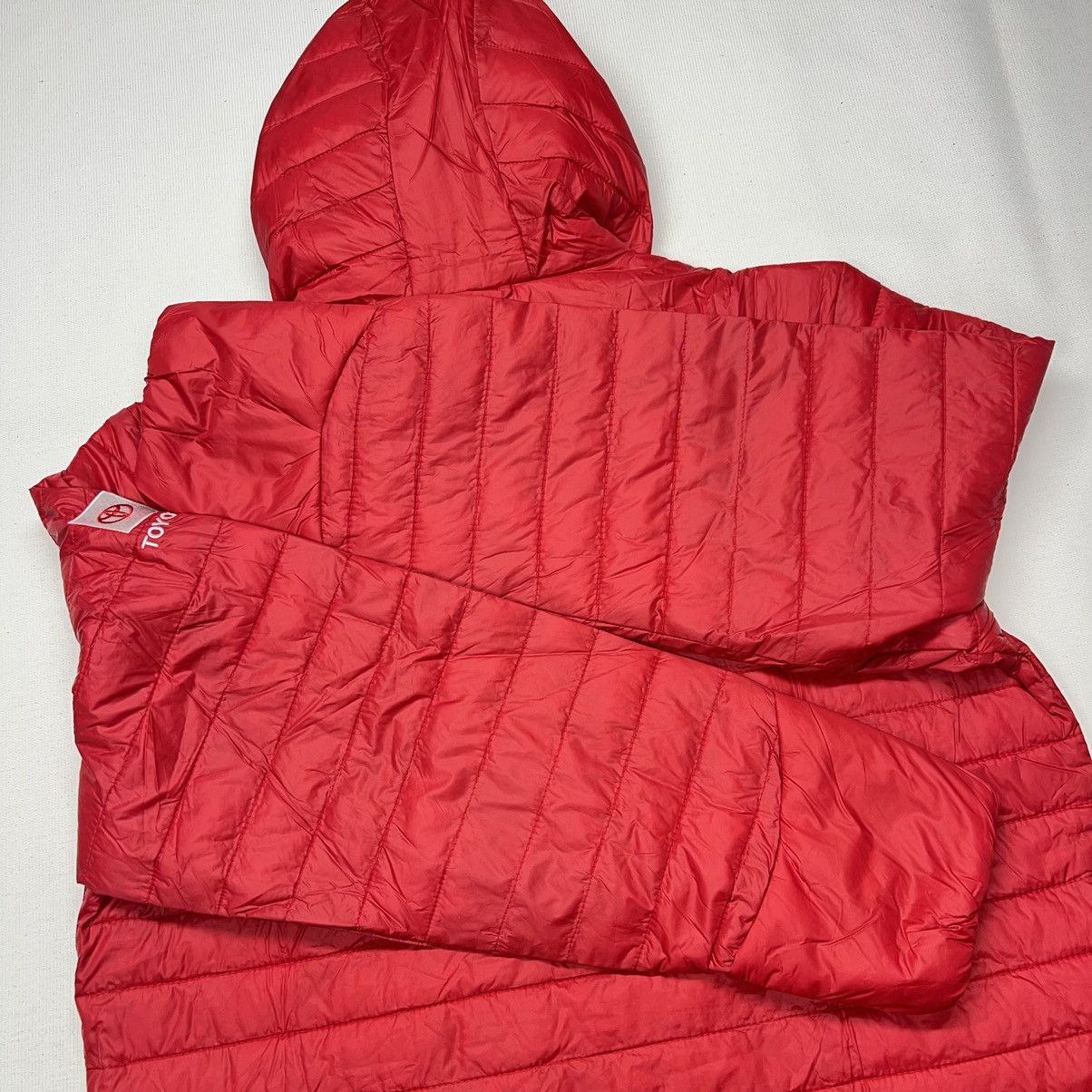 Japanese Brand NEW Toyota Jacket Red Puffer Full Zip Coat Olympics Promo Size US M / EU 48-50 / 2 - 20 Thumbnail