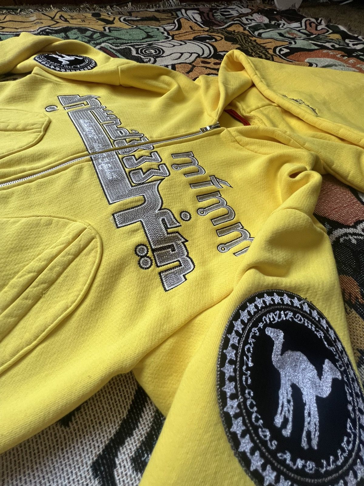 Designer × Japanese Brand × murd333r.fm Murd333r.Fm ‘🎫Yellow🎫’ (Swamp Angels) 🦟Hoodie Size US S / EU 44-46 / 1 - 6 Thumbnail